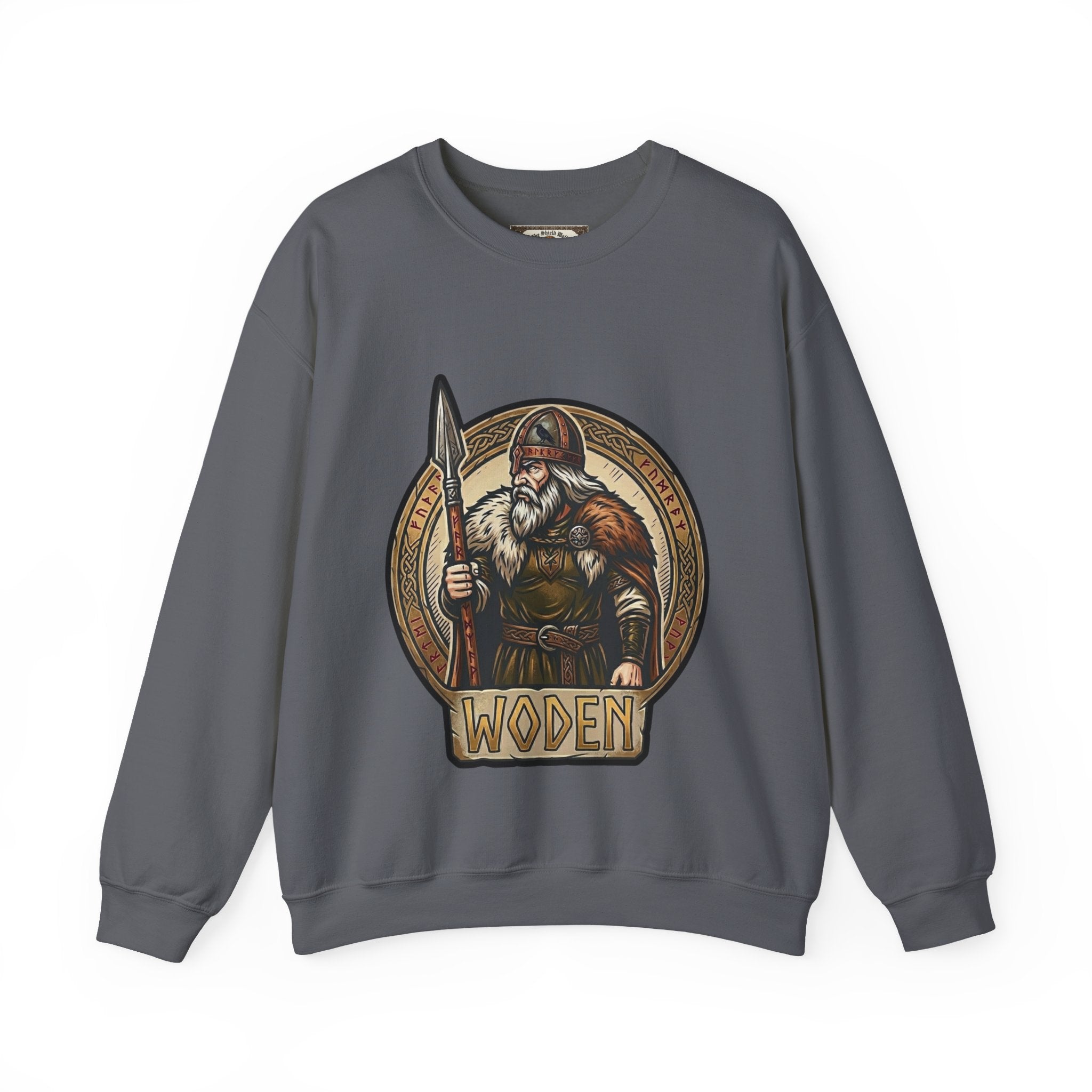 Woden Crewneck Sweatshirt | Unisex Anglo-Saxon Odin Mythology Sweater