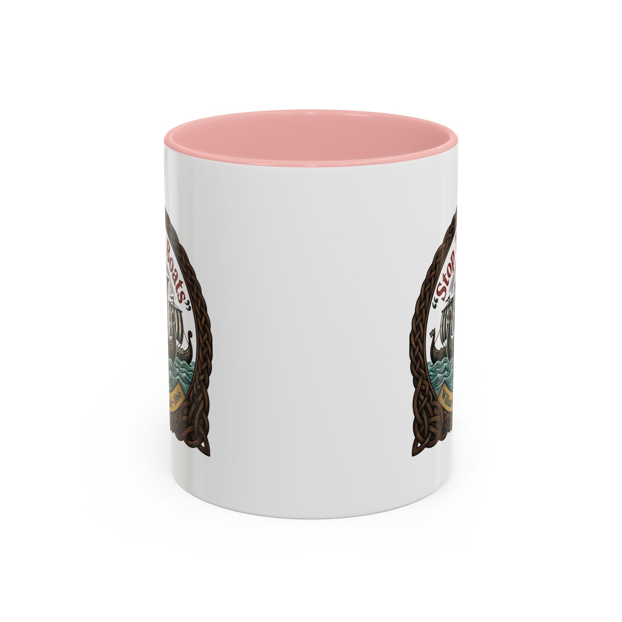 "Stop the Boats" Norman Protest Accent Coffee Mug — William the Bastard 1066 — 11oz