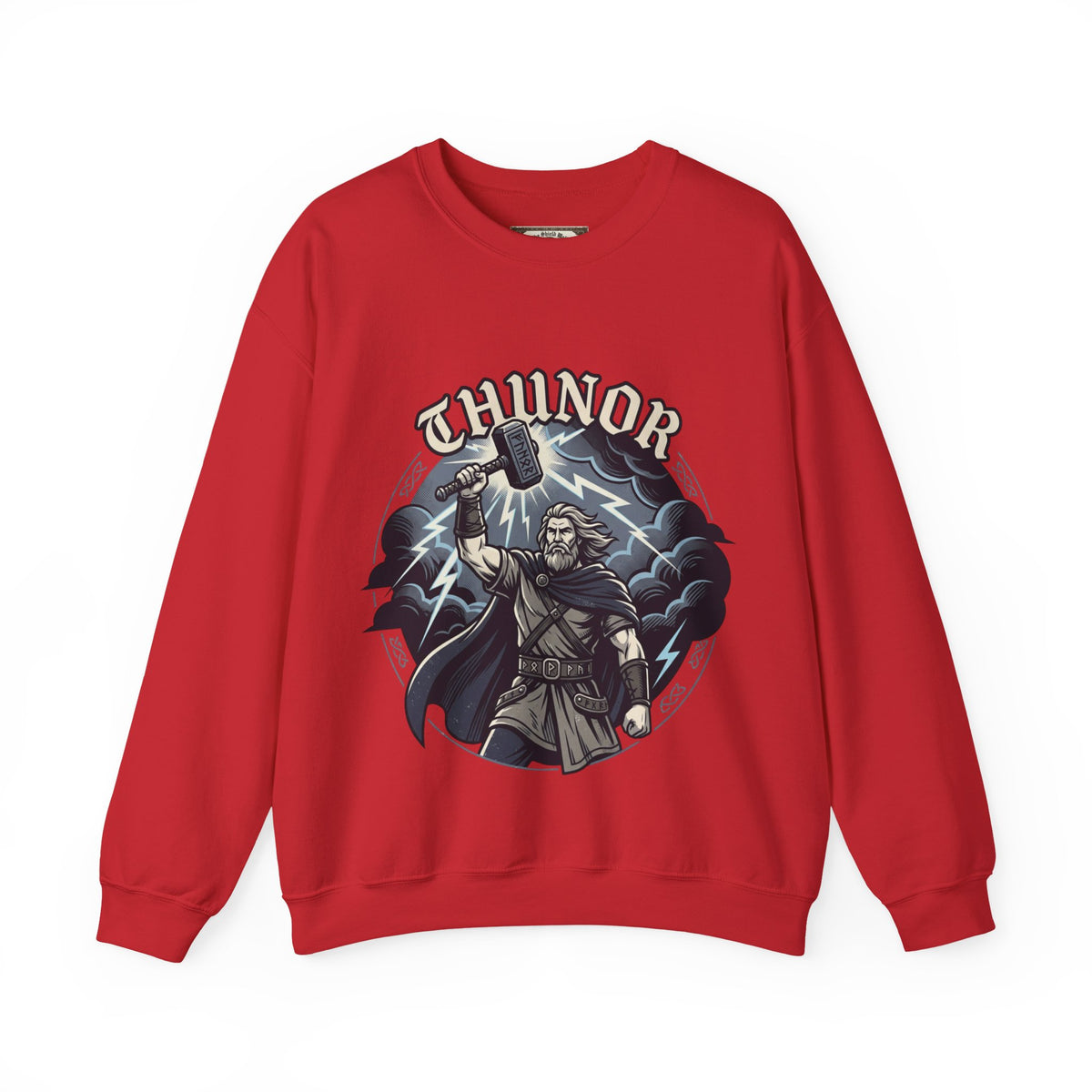 Storm Crown Sweatshirt — Thunor Anglo-Saxon God of Thunder | Heritage Clothing