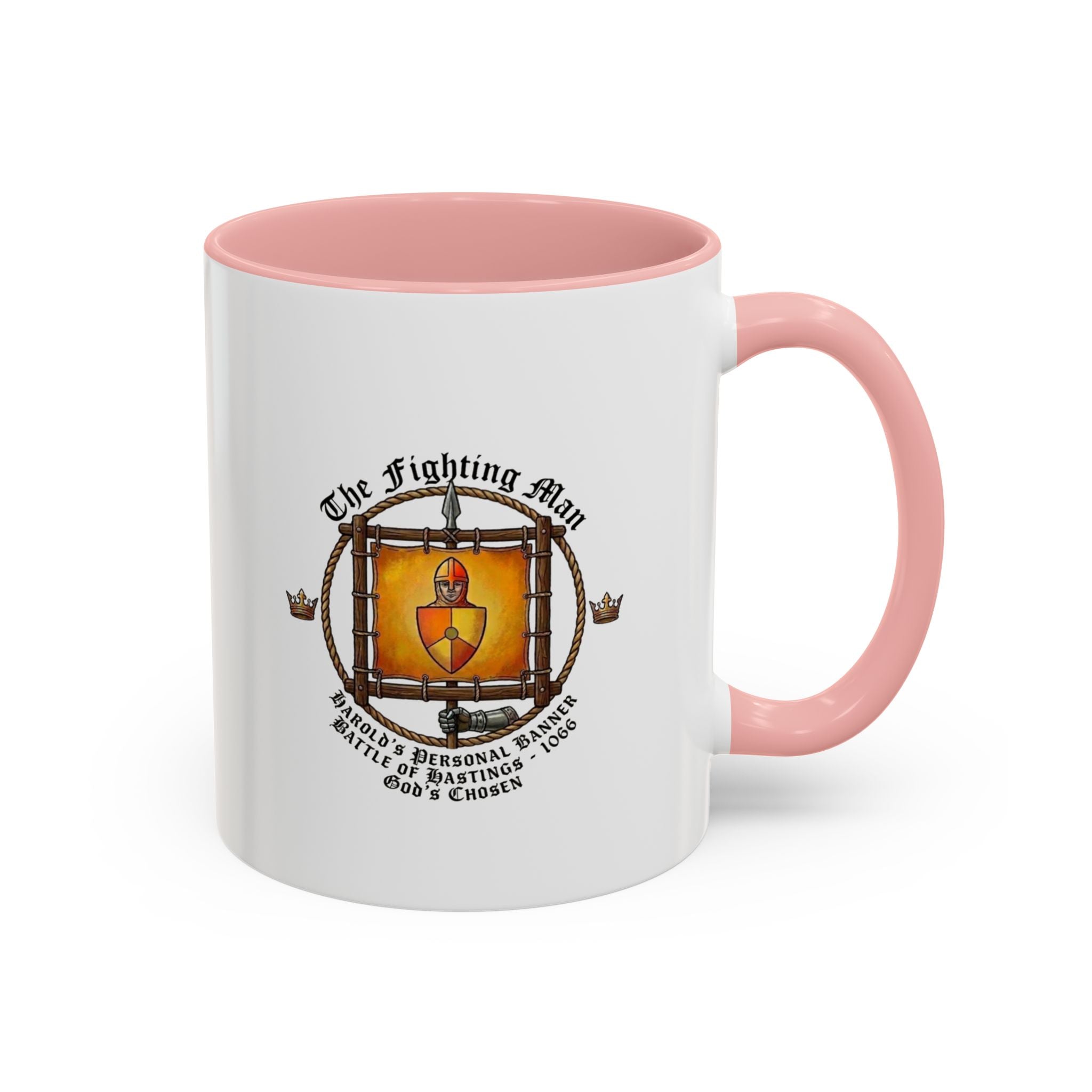 King Harold 'God's Chosen' The Fighting Man Banner Coffee Mug — 1066 Battle of Hastings Tribute
