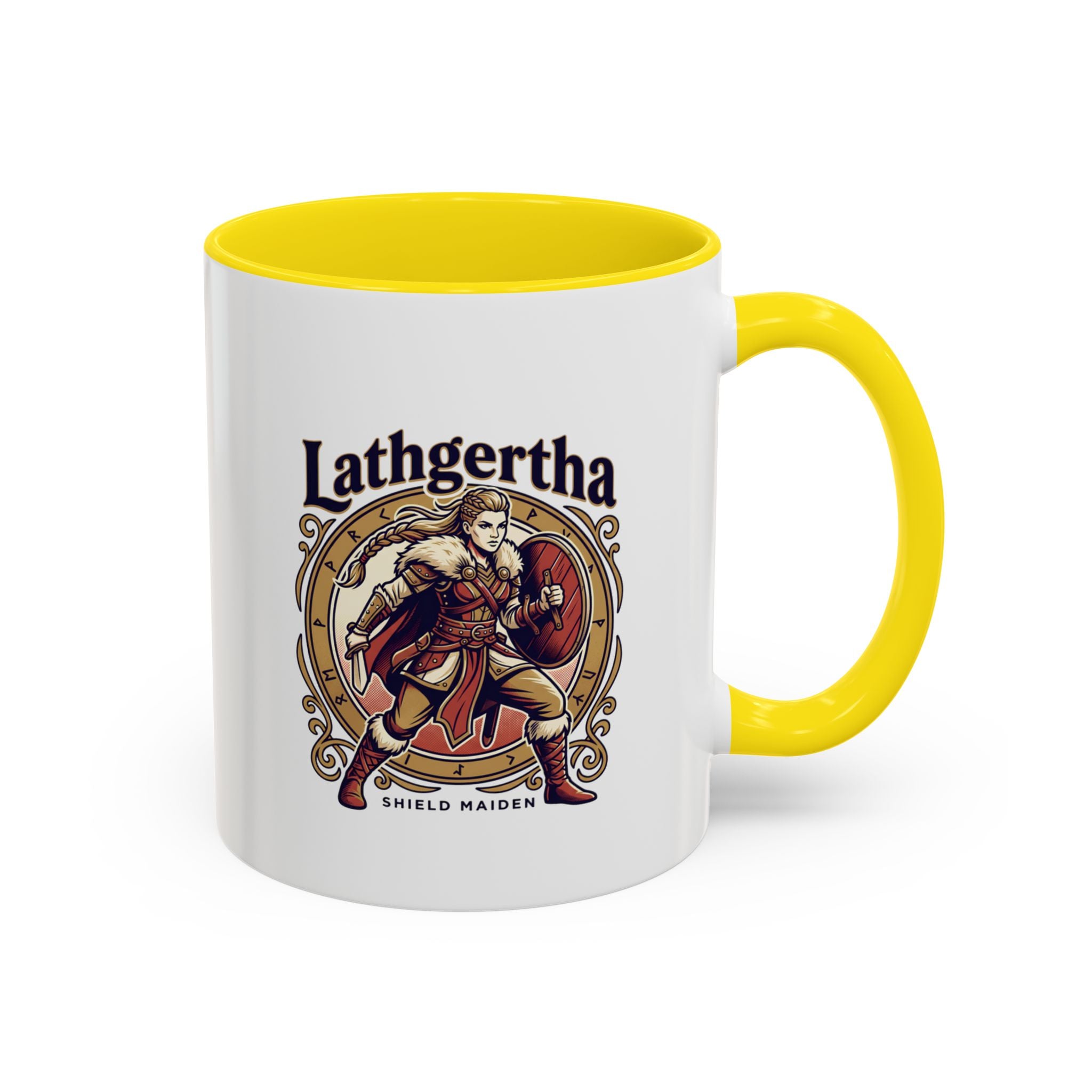 Viking Shield Maiden Mug — Lathgertha Ceramic Coffee Mug | The Shield Wall