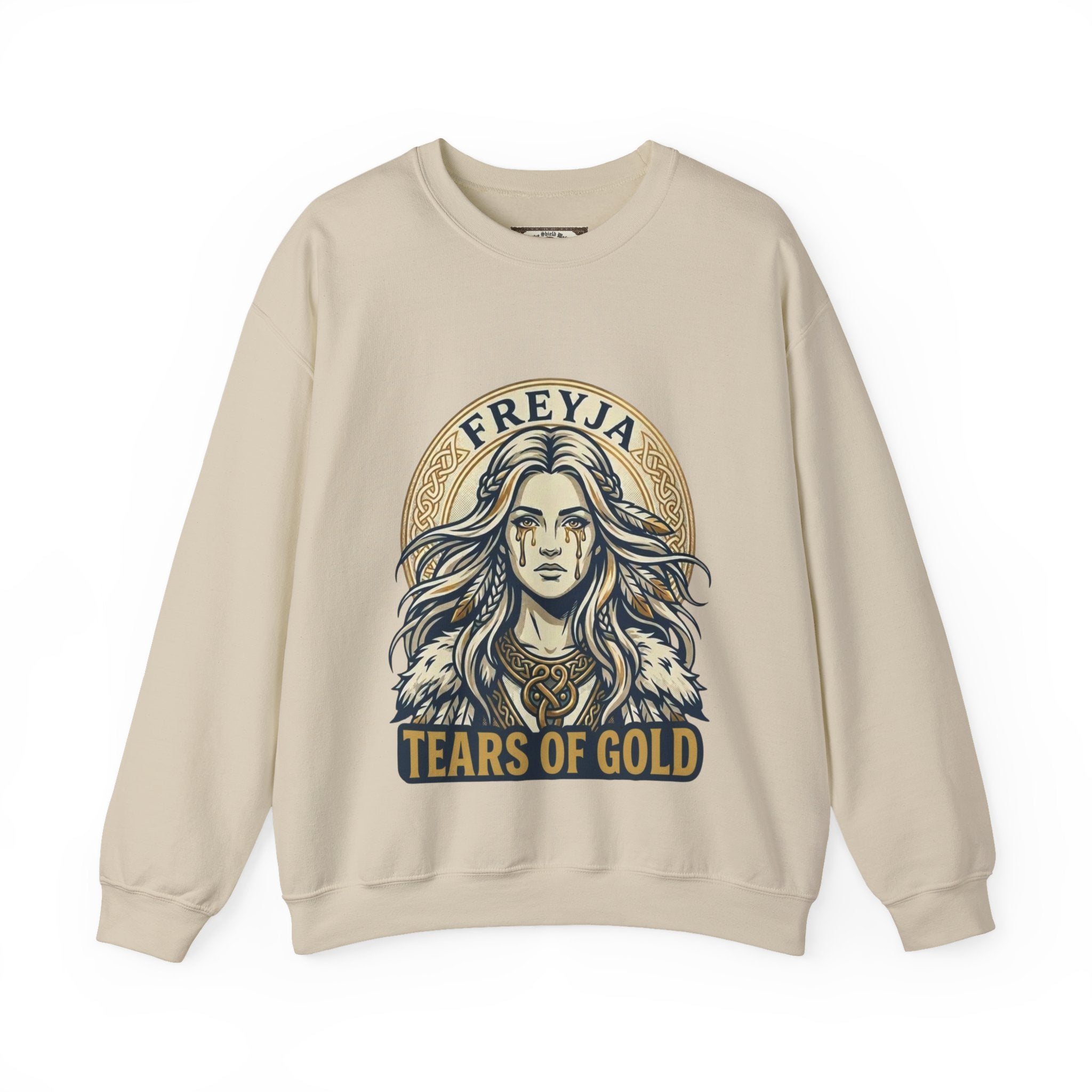 Freyja Tears of Gold Unisex Norse Goddess Sweatshirt – Adult Viking Mythology Top