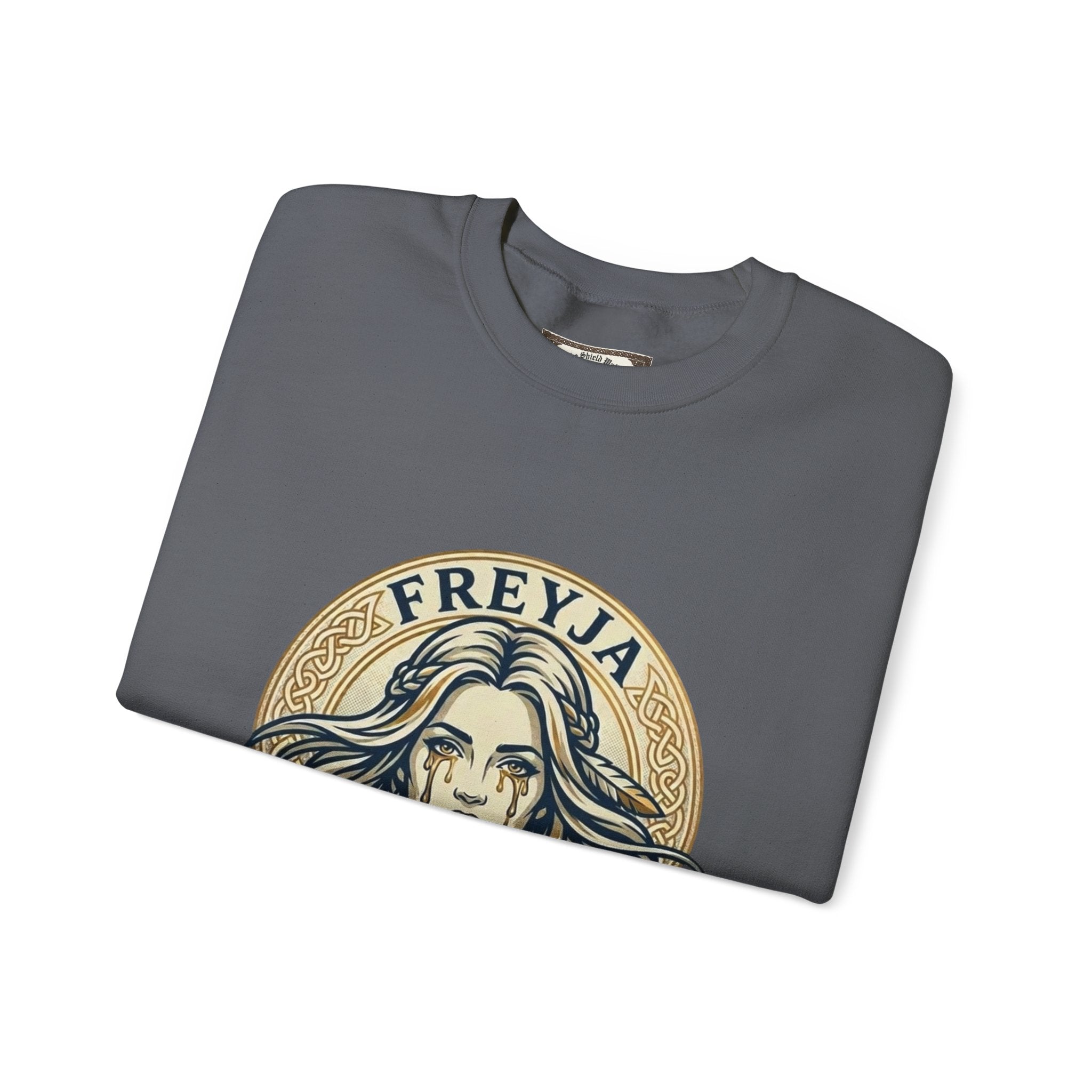 Freyja Tears of Gold Unisex Norse Goddess Sweatshirt – Adult Viking Mythology Top
