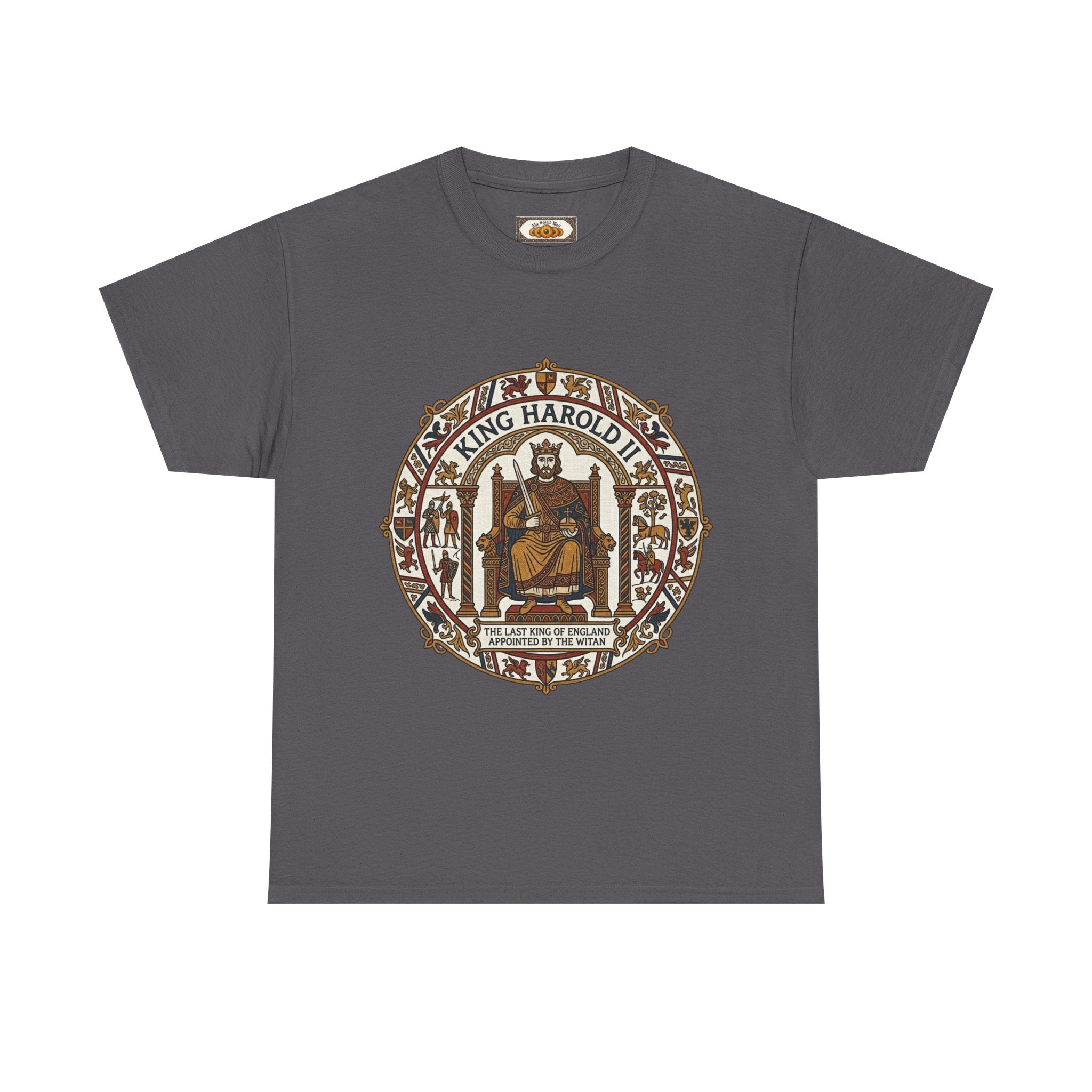 King Harold II T-Shirt | Unisex Adults Viking Anglo-Saxon History Tee | Battle of Hastings 1066