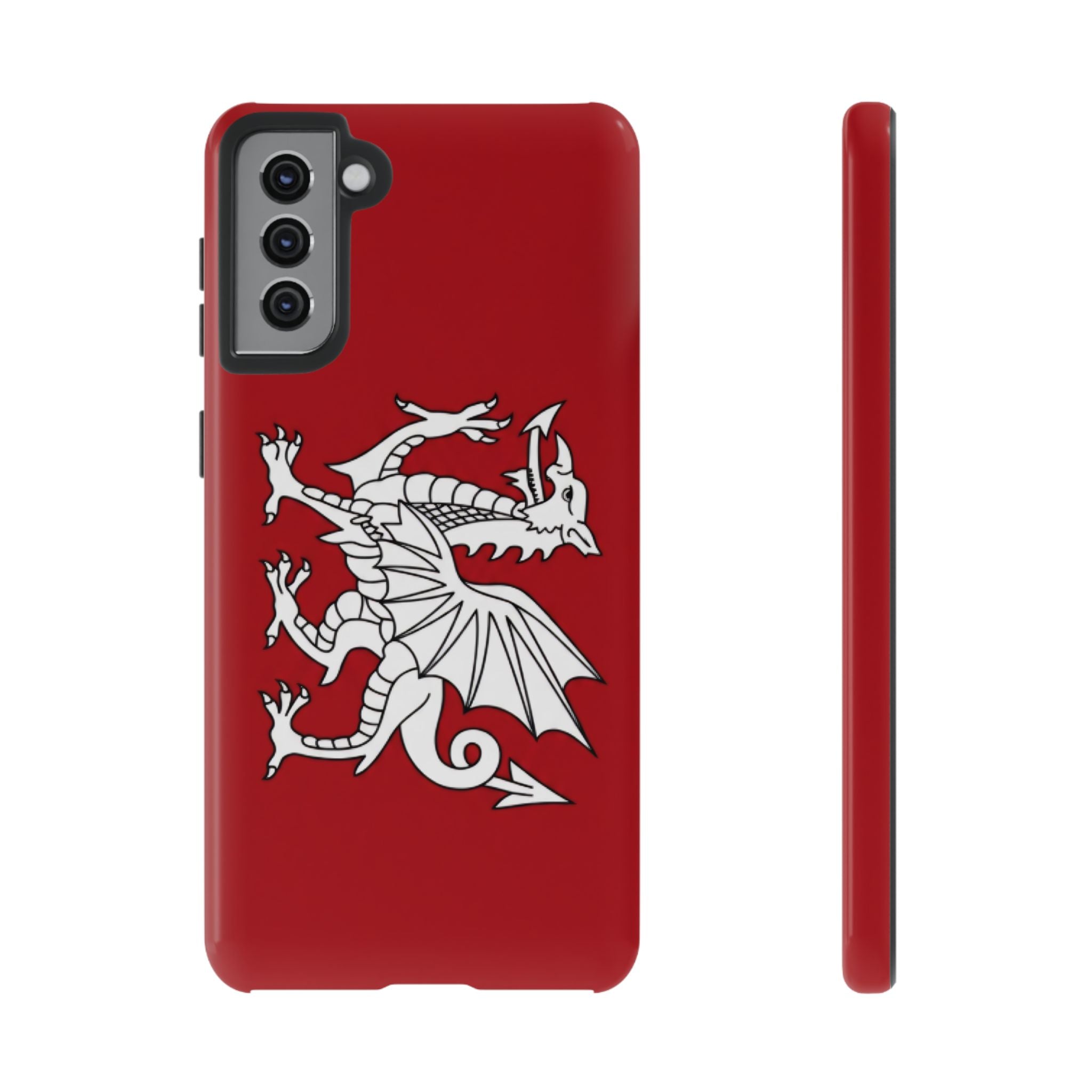 White Wessex Dragon Phone Case — Anglo-Saxon Emblem Phone Cover