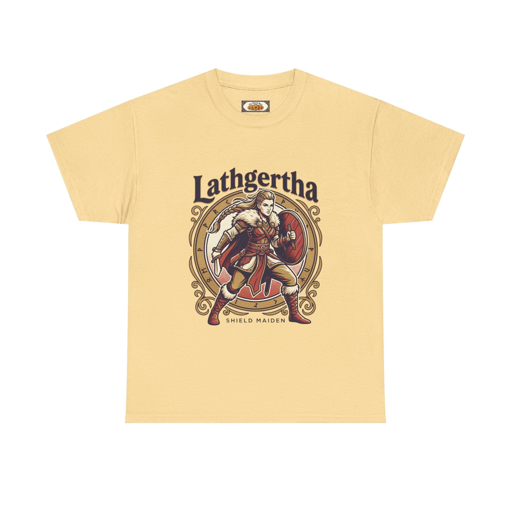 Shield Maiden T-Shirt | Lathgertha Viking Art | Unisex Adult Tee