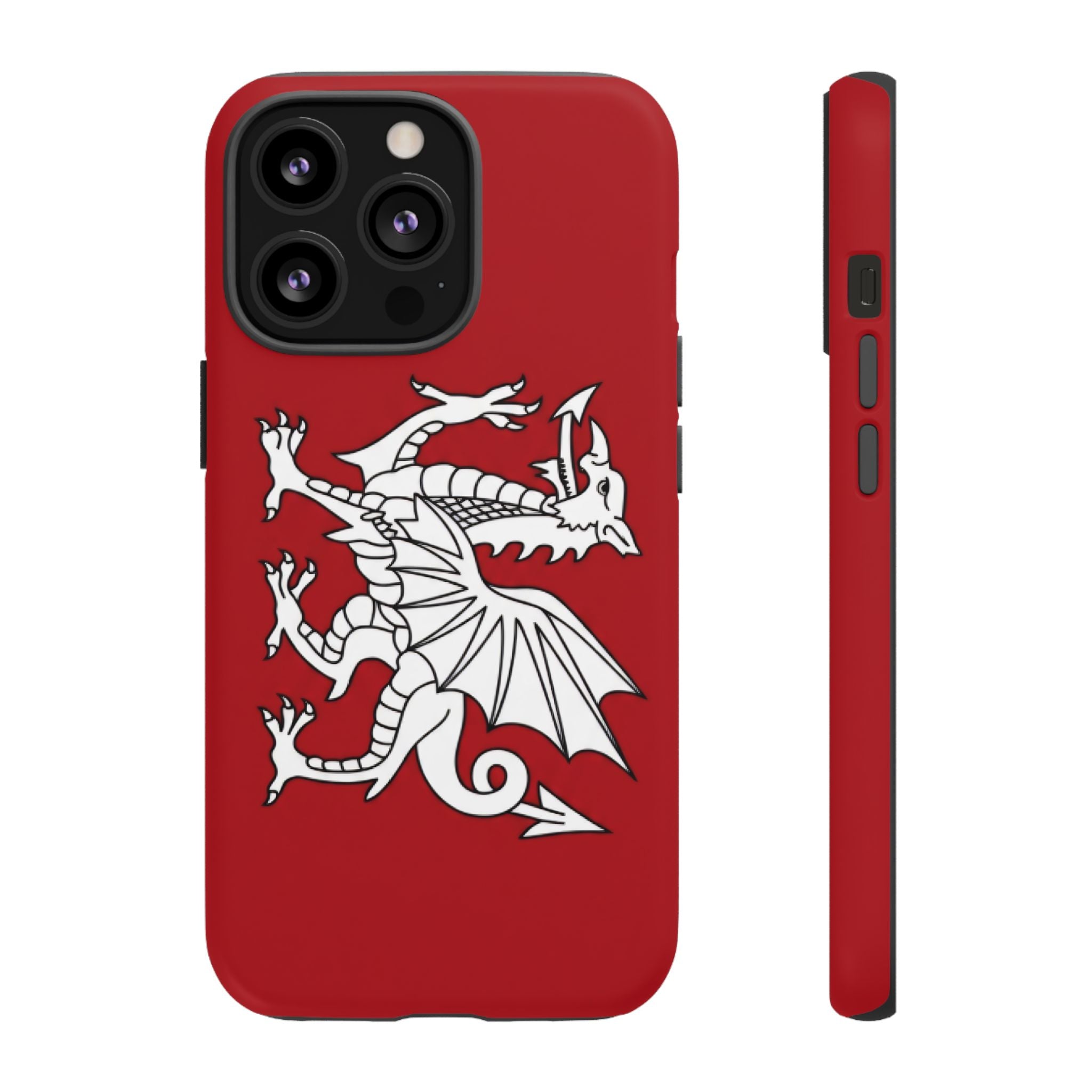 White Wessex Dragon Phone Case — Anglo-Saxon Emblem Phone Cover