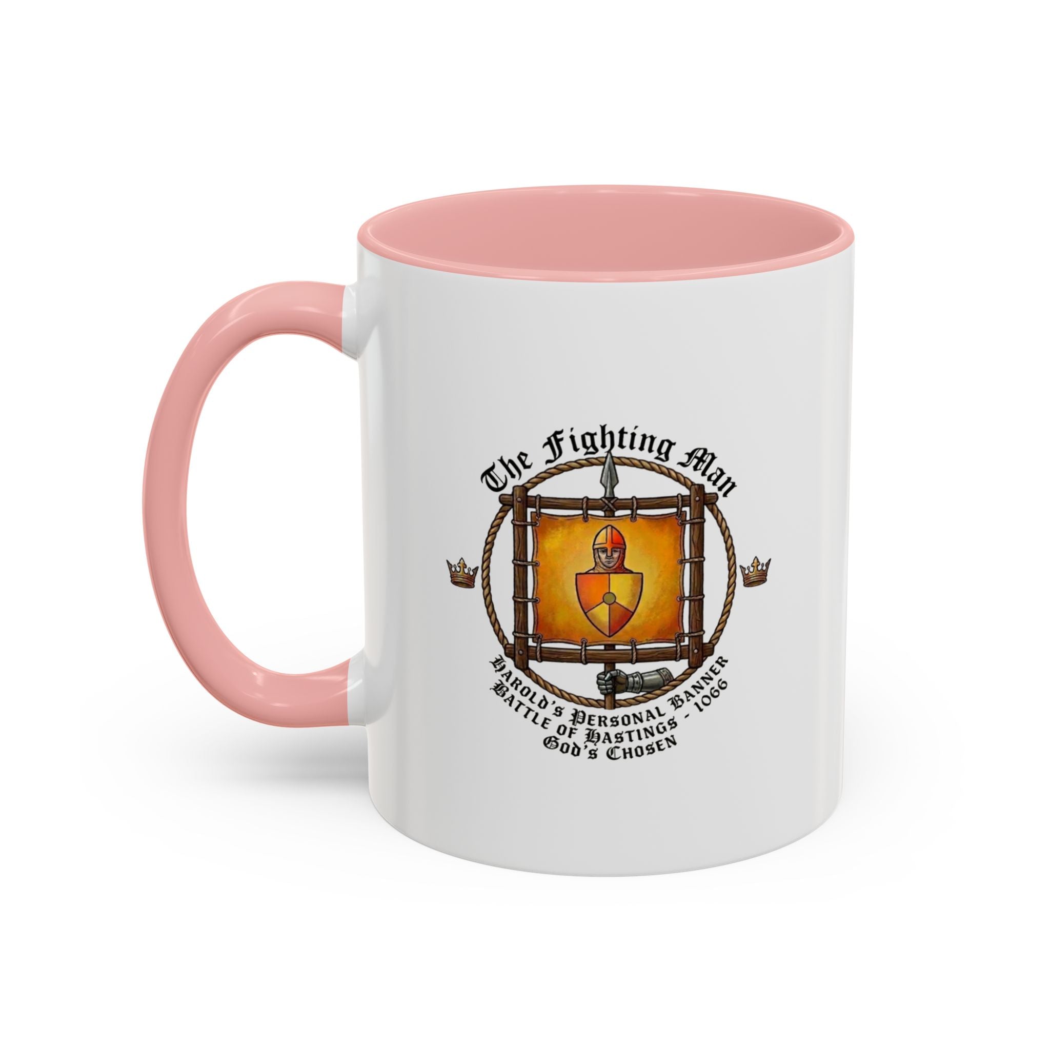 King Harold 'God's Chosen' The Fighting Man Banner Coffee Mug — 1066 Battle of Hastings Tribute