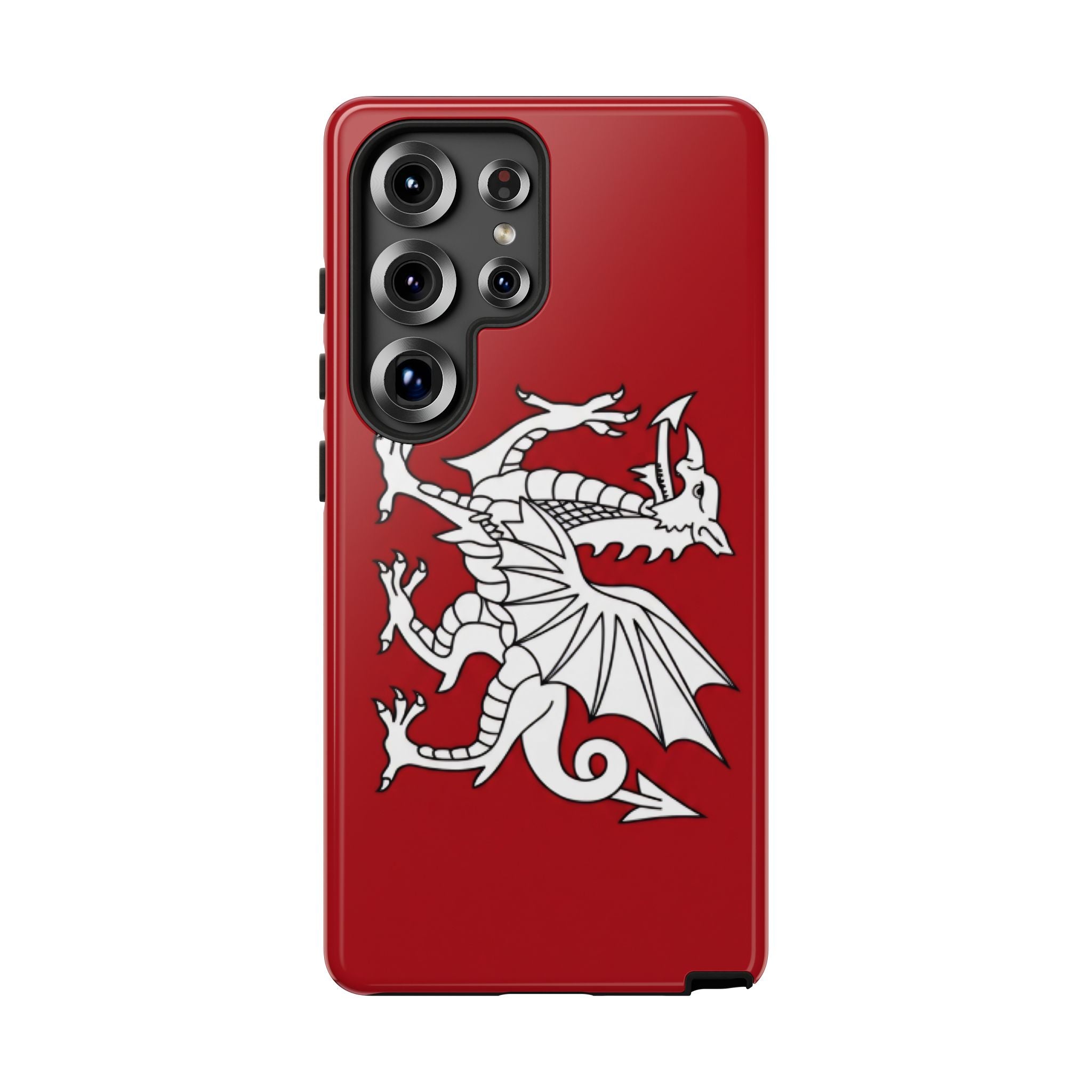 White Wessex Dragon Phone Case — Anglo-Saxon Emblem Phone Cover