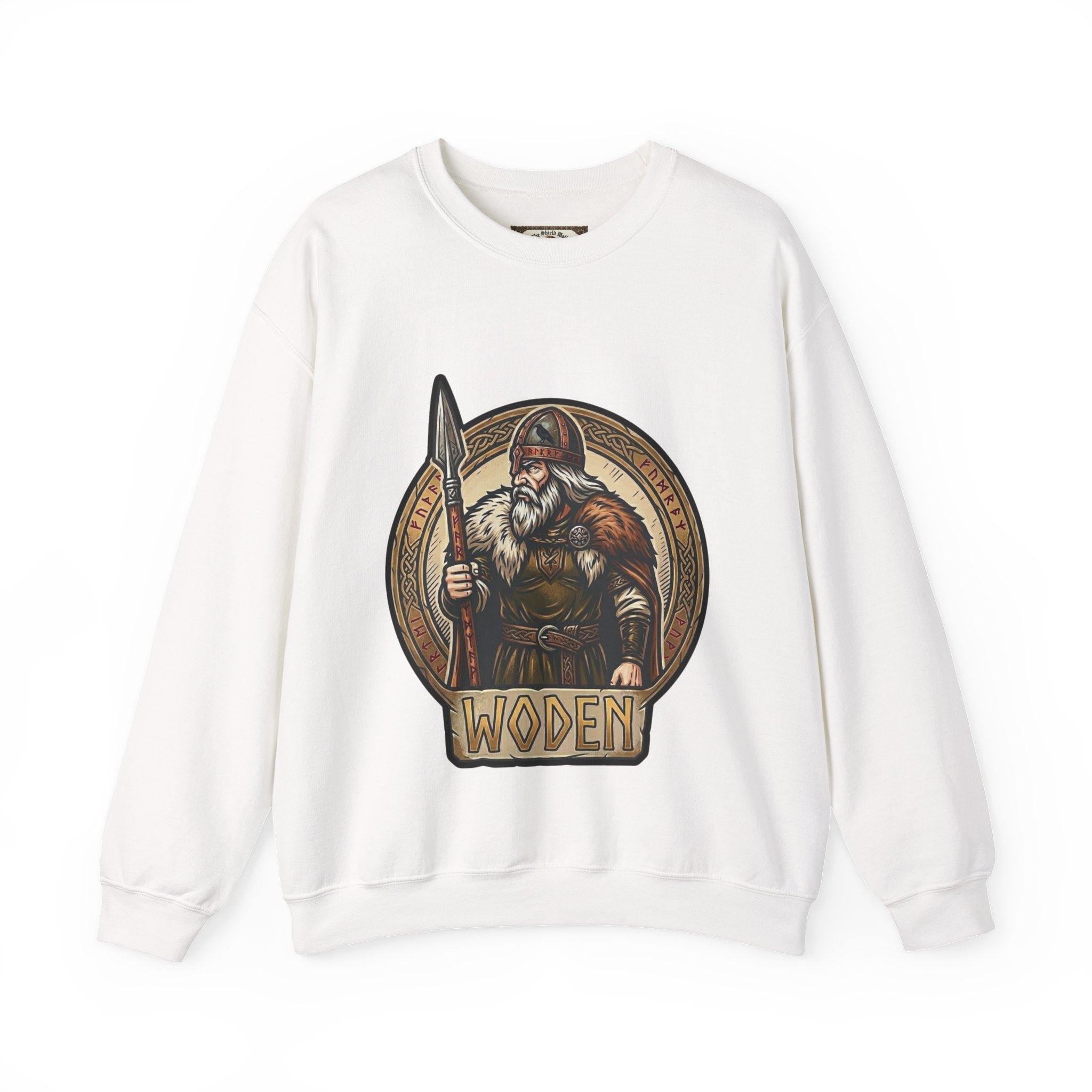 Woden Crewneck Sweatshirt | Unisex Anglo-Saxon Odin Mythology Sweater