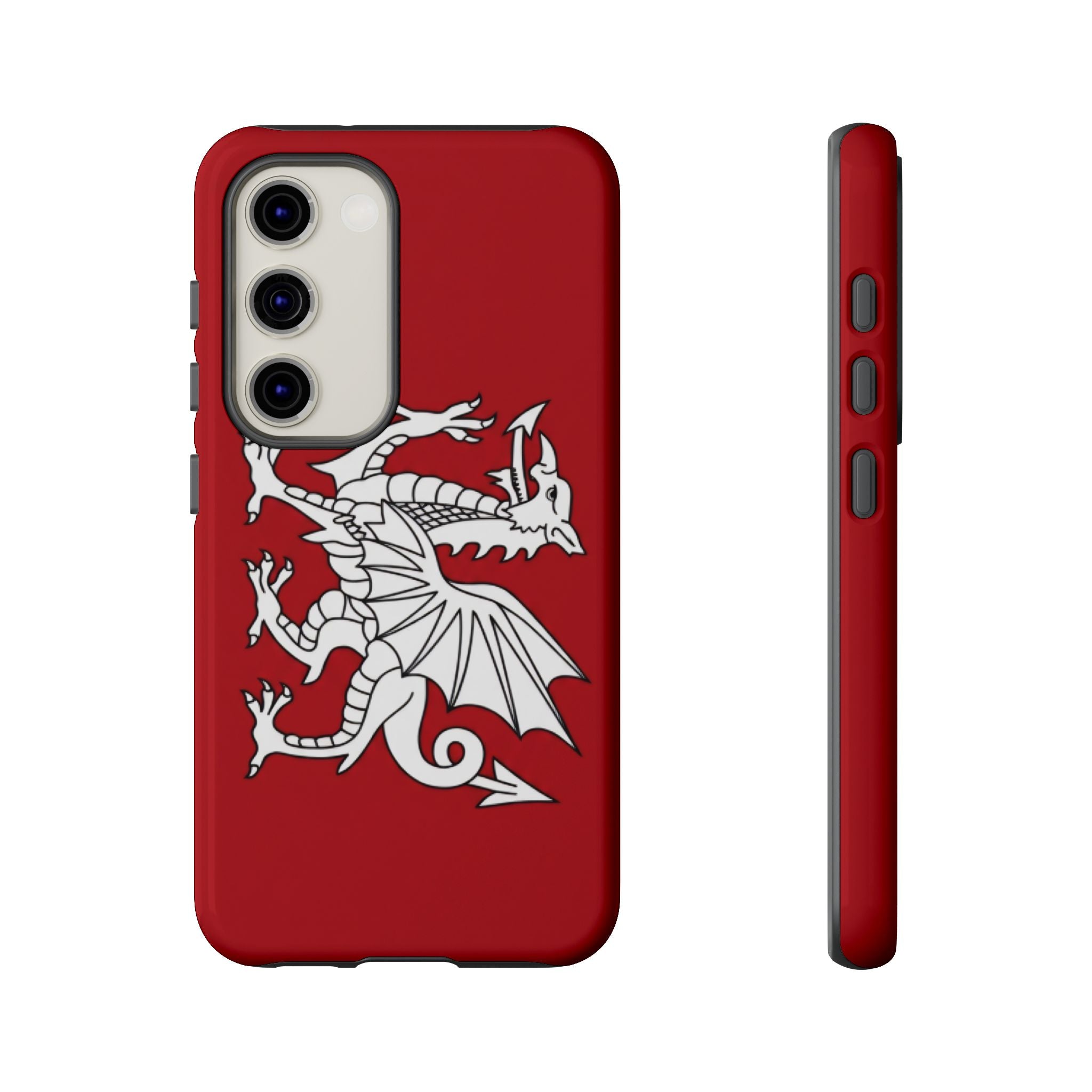 White Wessex Dragon Phone Case — Anglo-Saxon Emblem Phone Cover