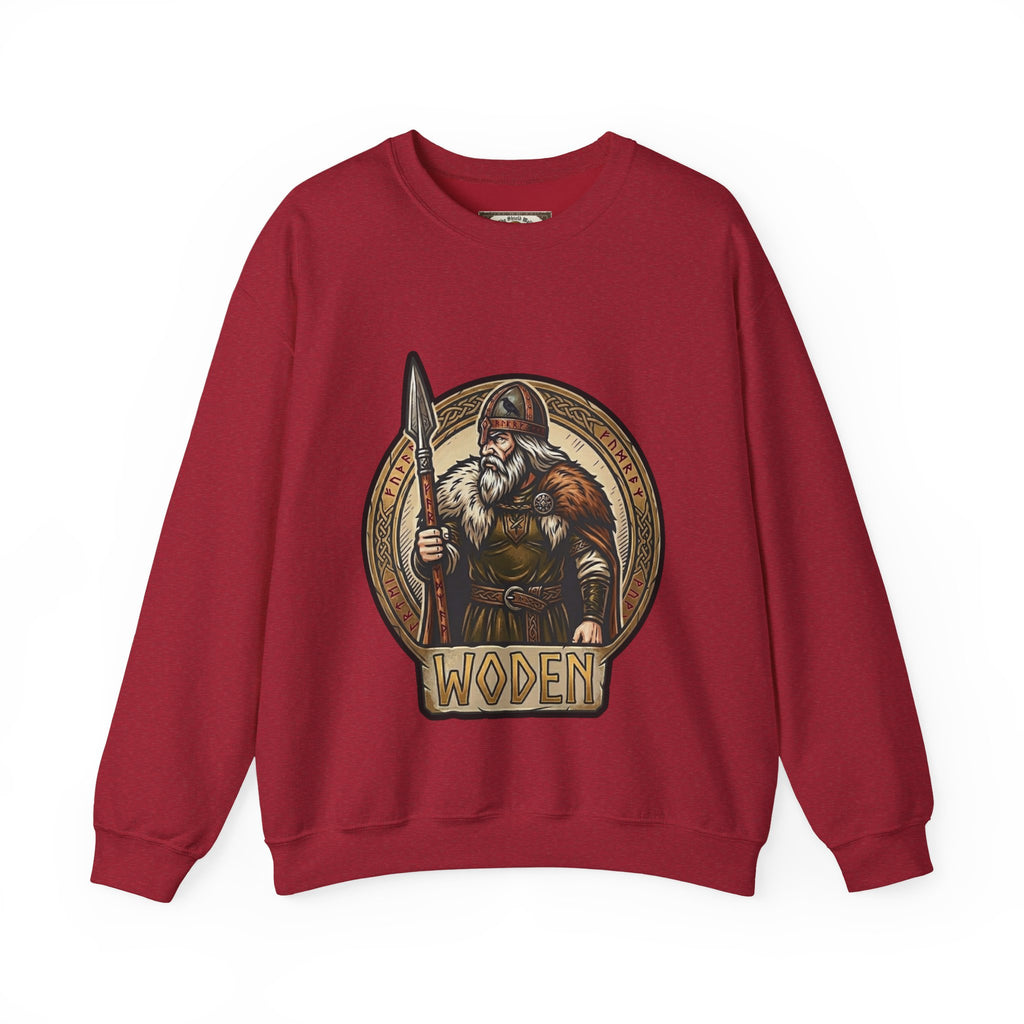 Woden Crewneck Sweatshirt | Unisex Anglo-Saxon Odin Mythology Sweater