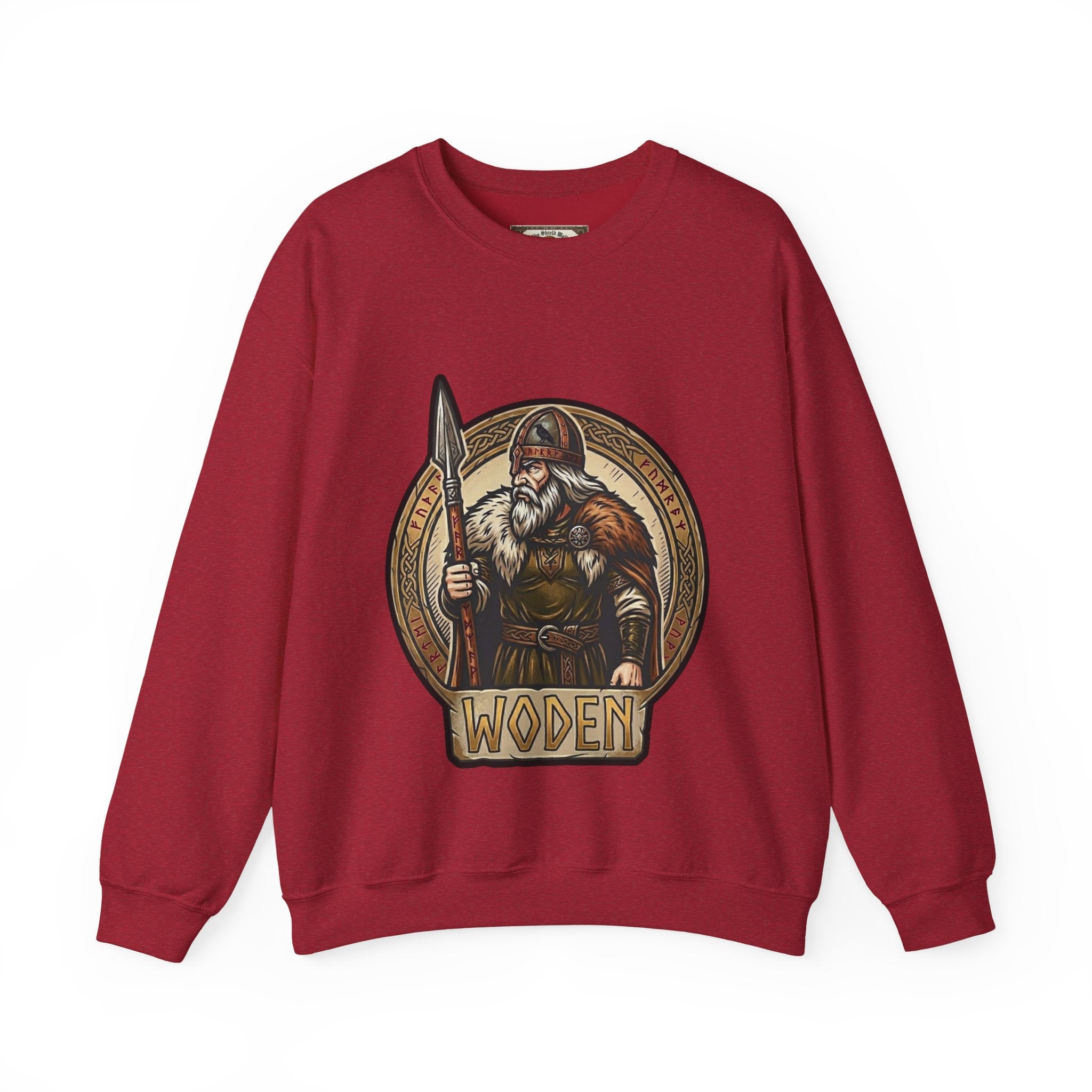 Woden Crewneck Sweatshirt | Unisex Anglo-Saxon Odin Mythology Sweater