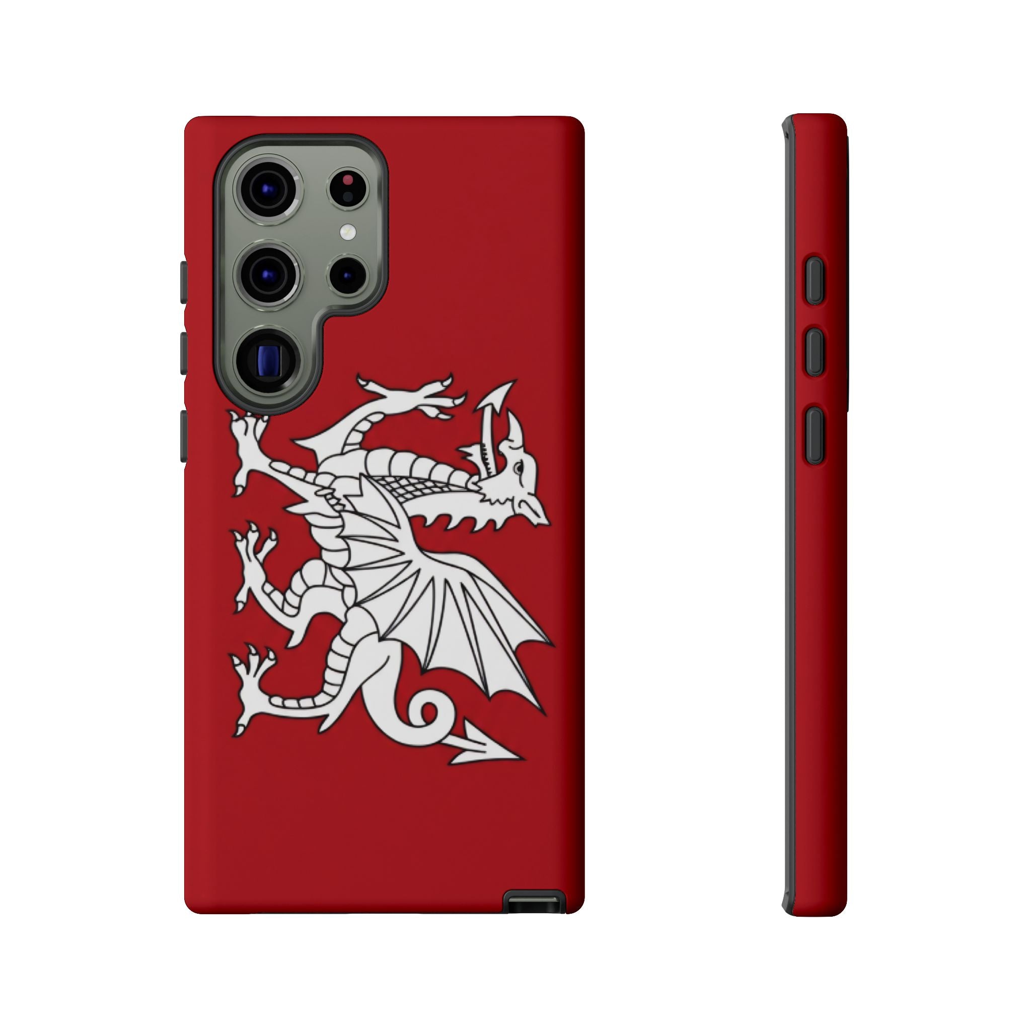 White Wessex Dragon Phone Case — Anglo-Saxon Emblem Phone Cover