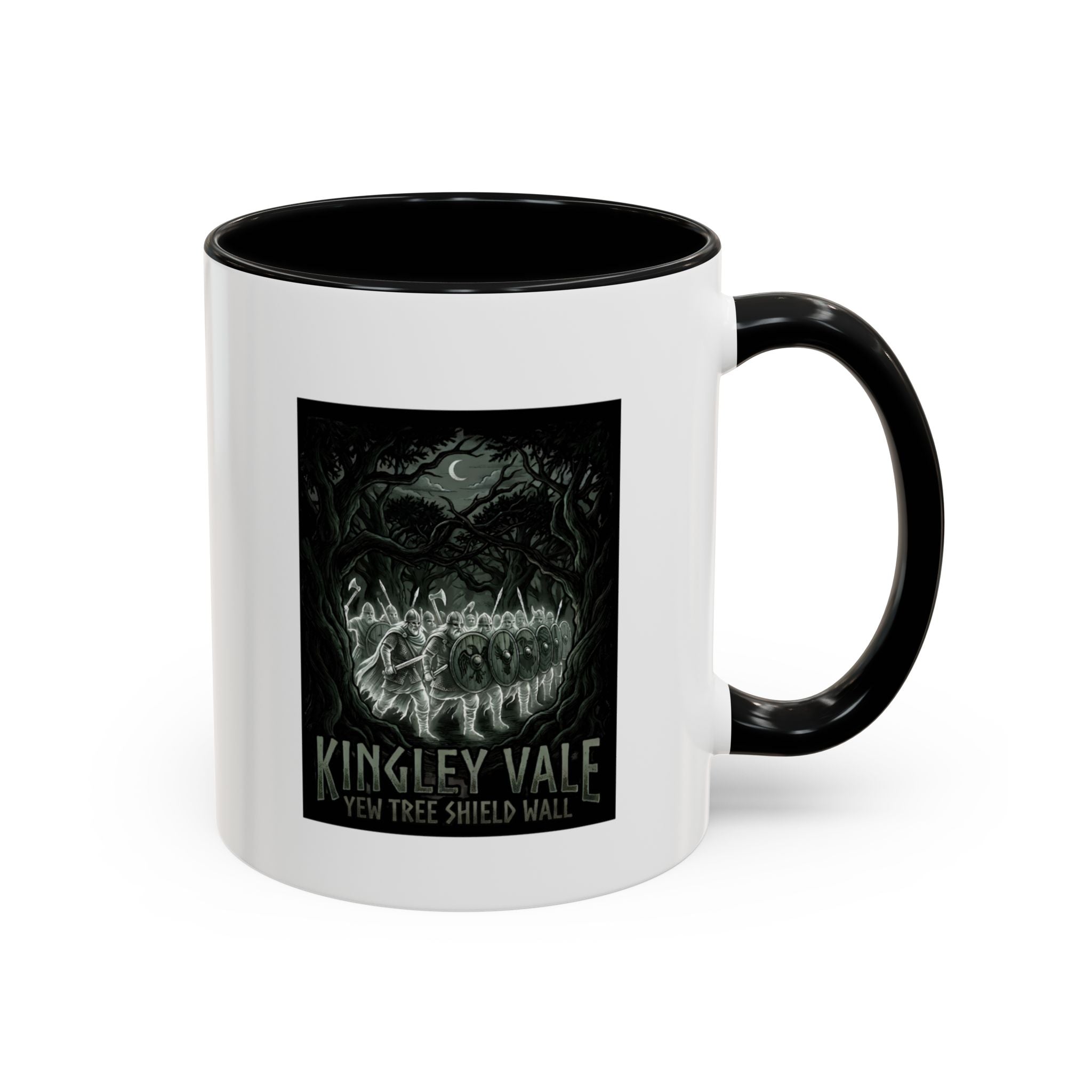 Kingley Vale Accent Coffee Mug — Viking Ghost Forest Art — 11oz
