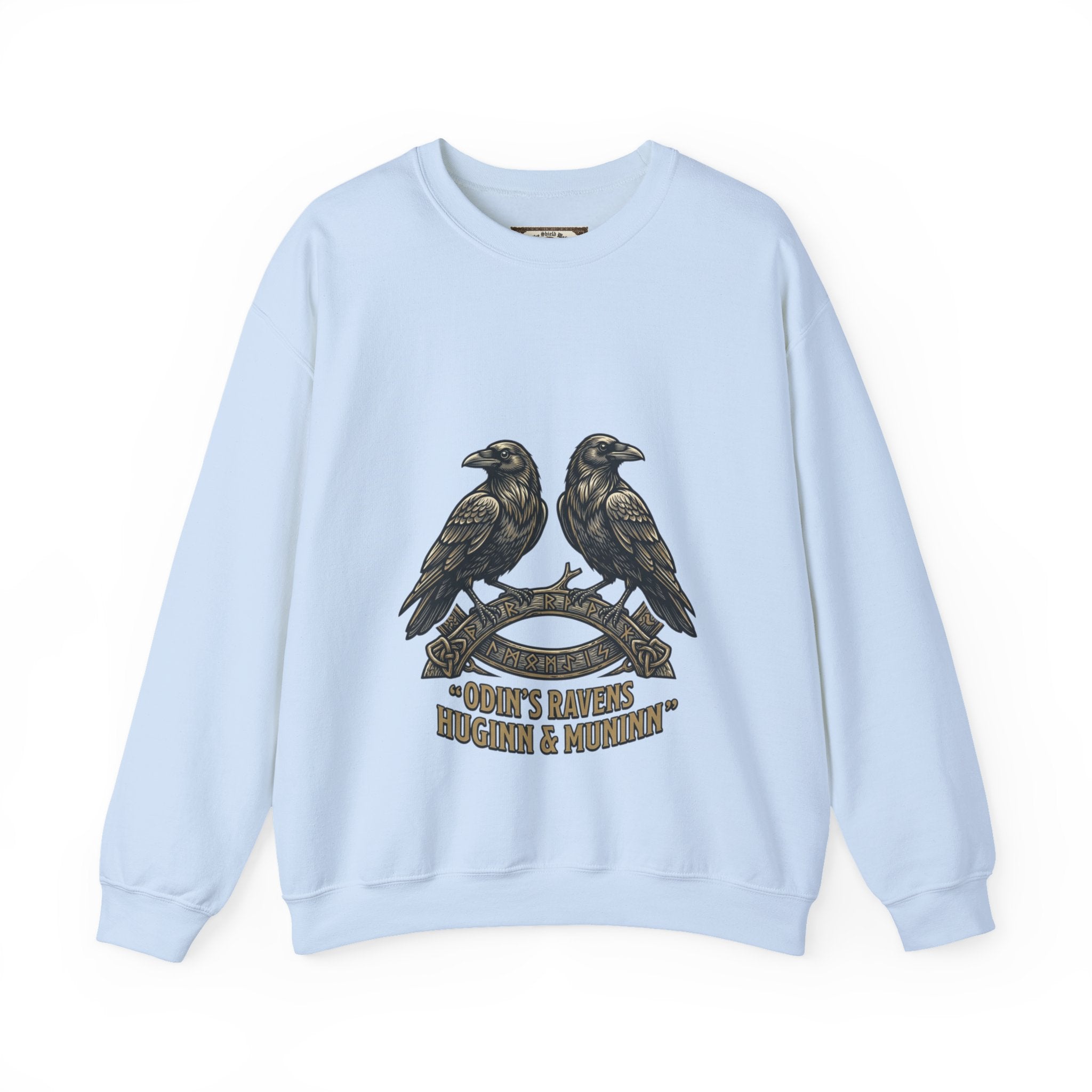 Odin's Ravens Huginn & Muninn Unisex Crewneck Sweatshirt — Norse Mythology Gift