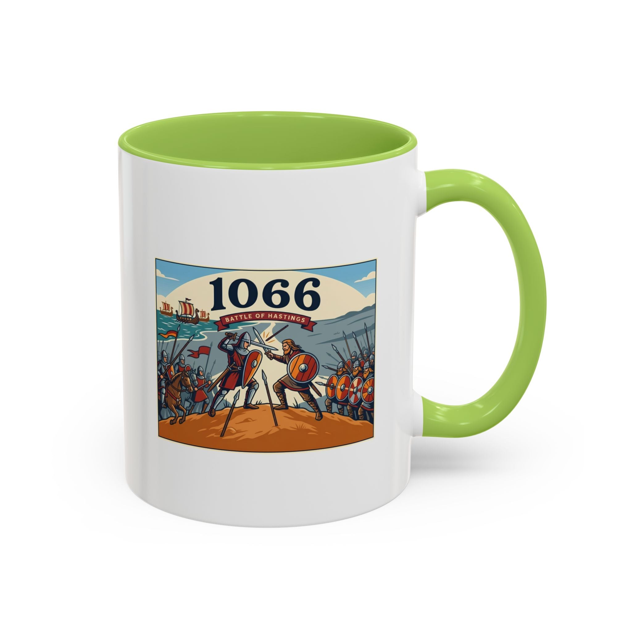 1066 Battle Coffee Mug — Medieval Norman Conquest Design — End of an Era — 11oz
