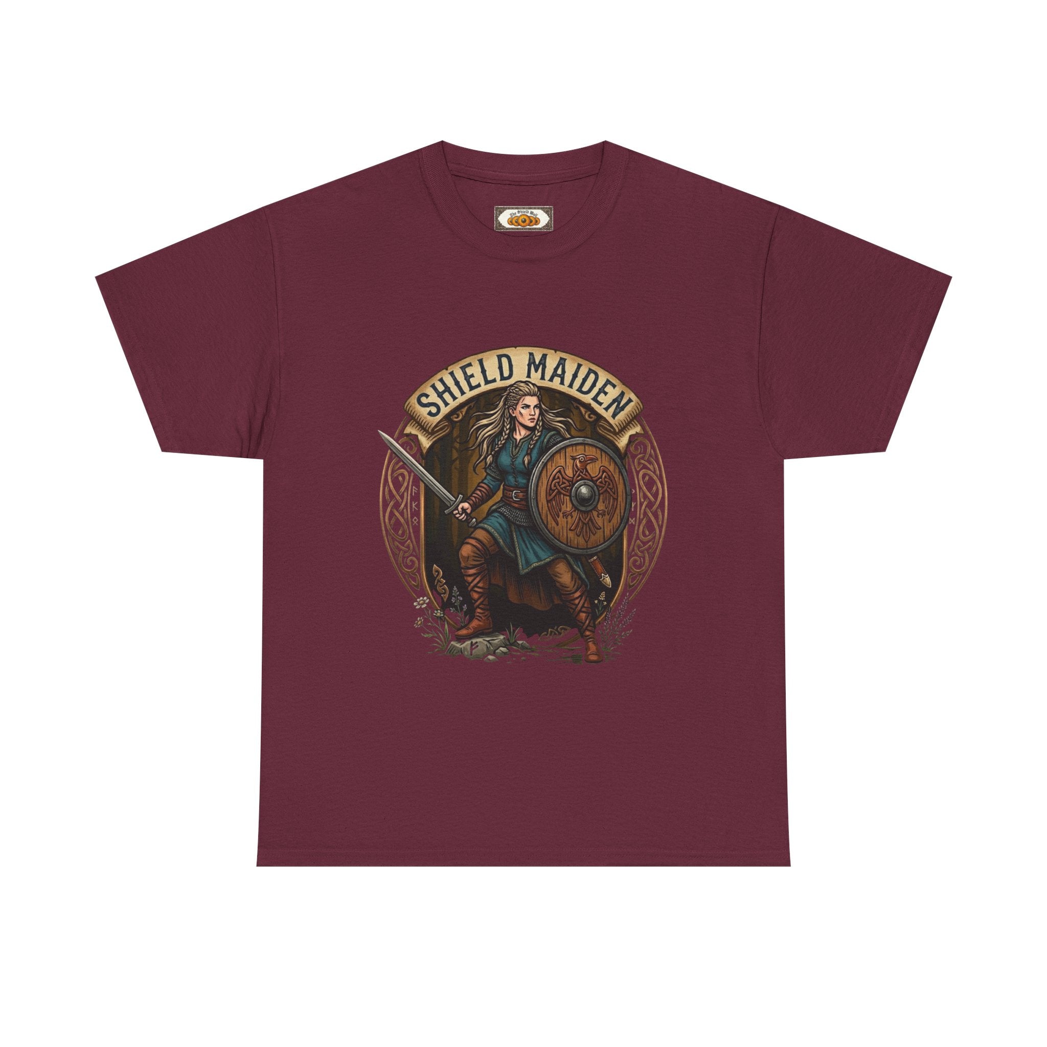 Shield Maiden T-Shirt | Unisex Adult Viking Warrior Tee