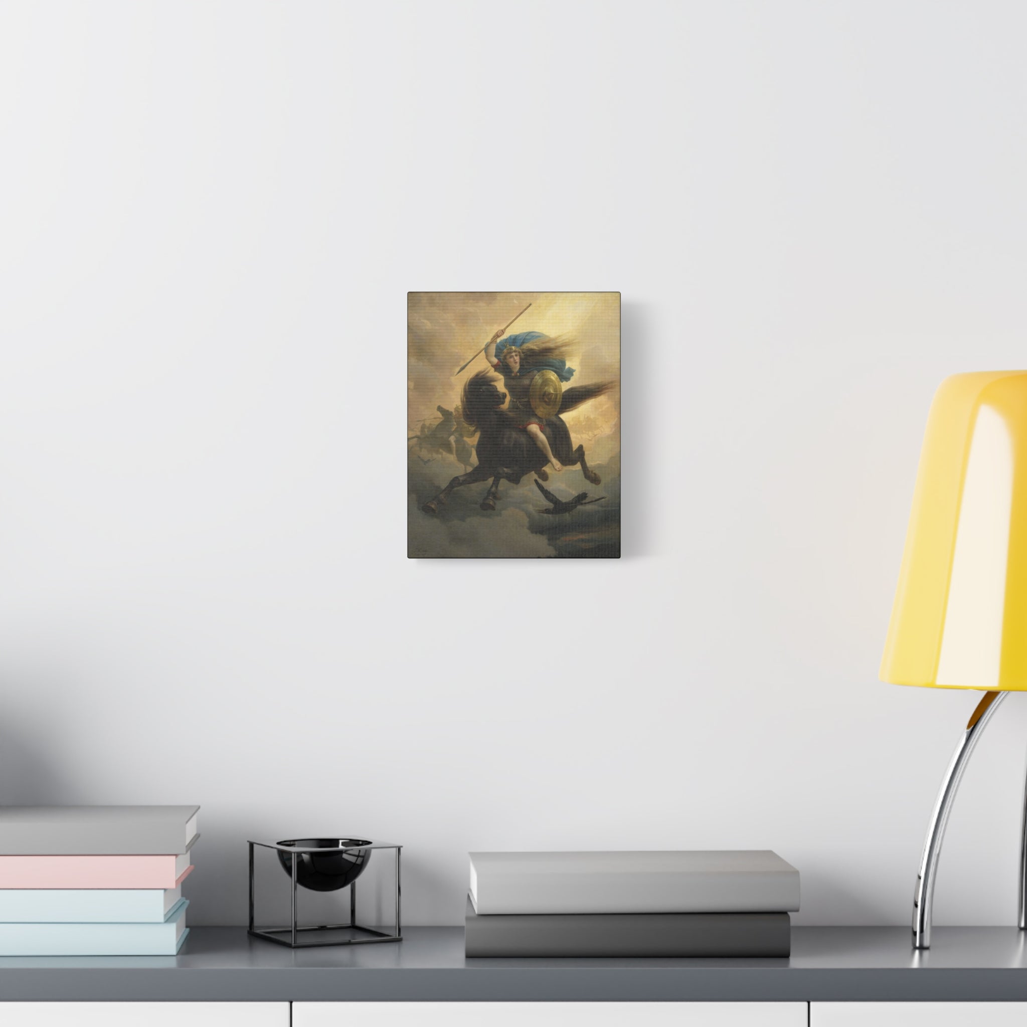 The Valkyrie Unframed Stretched Canvas Print | Peter Nicolai Arbo 1869 | Norse Mythology Wall Art