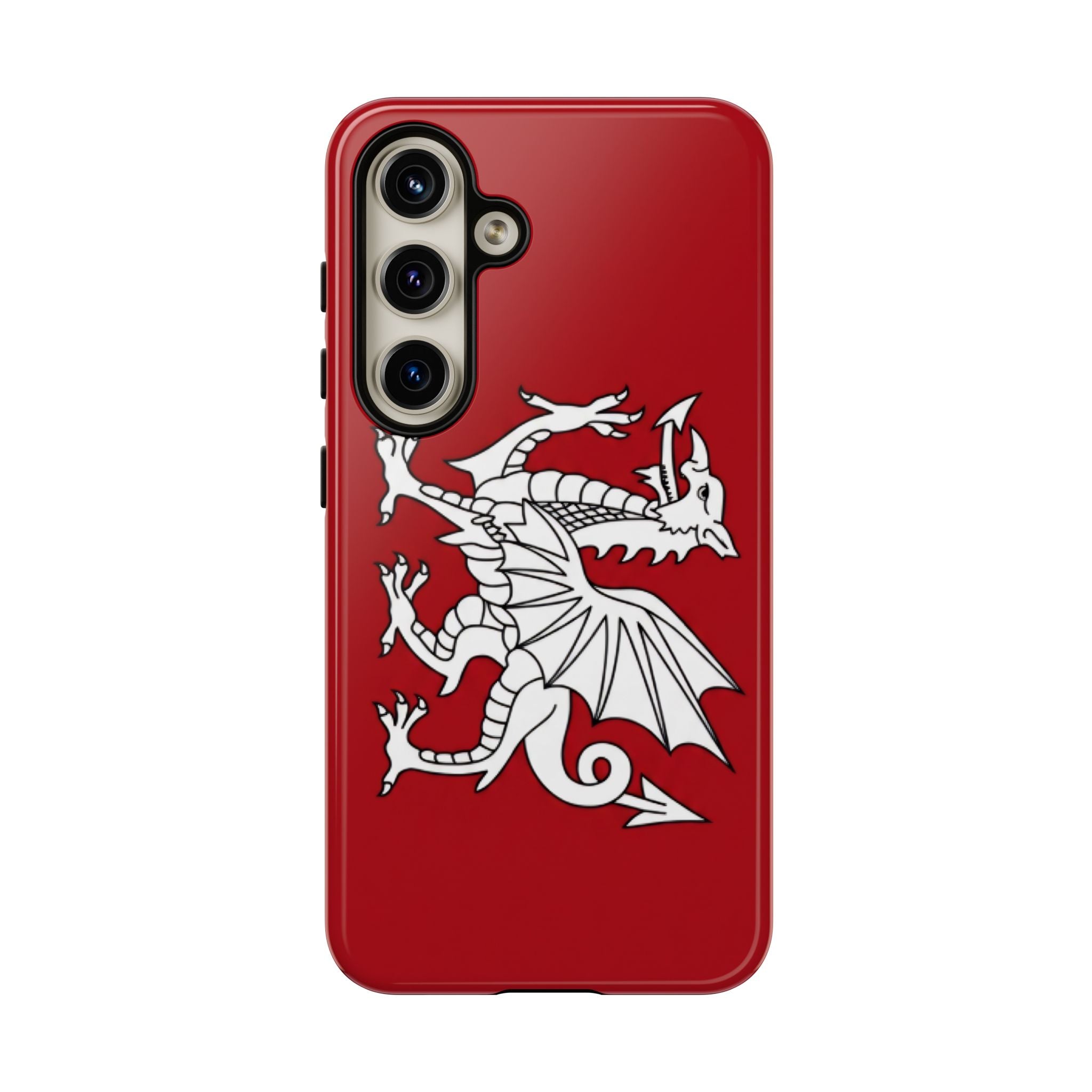 White Wessex Dragon Phone Case — Anglo-Saxon Emblem Phone Cover