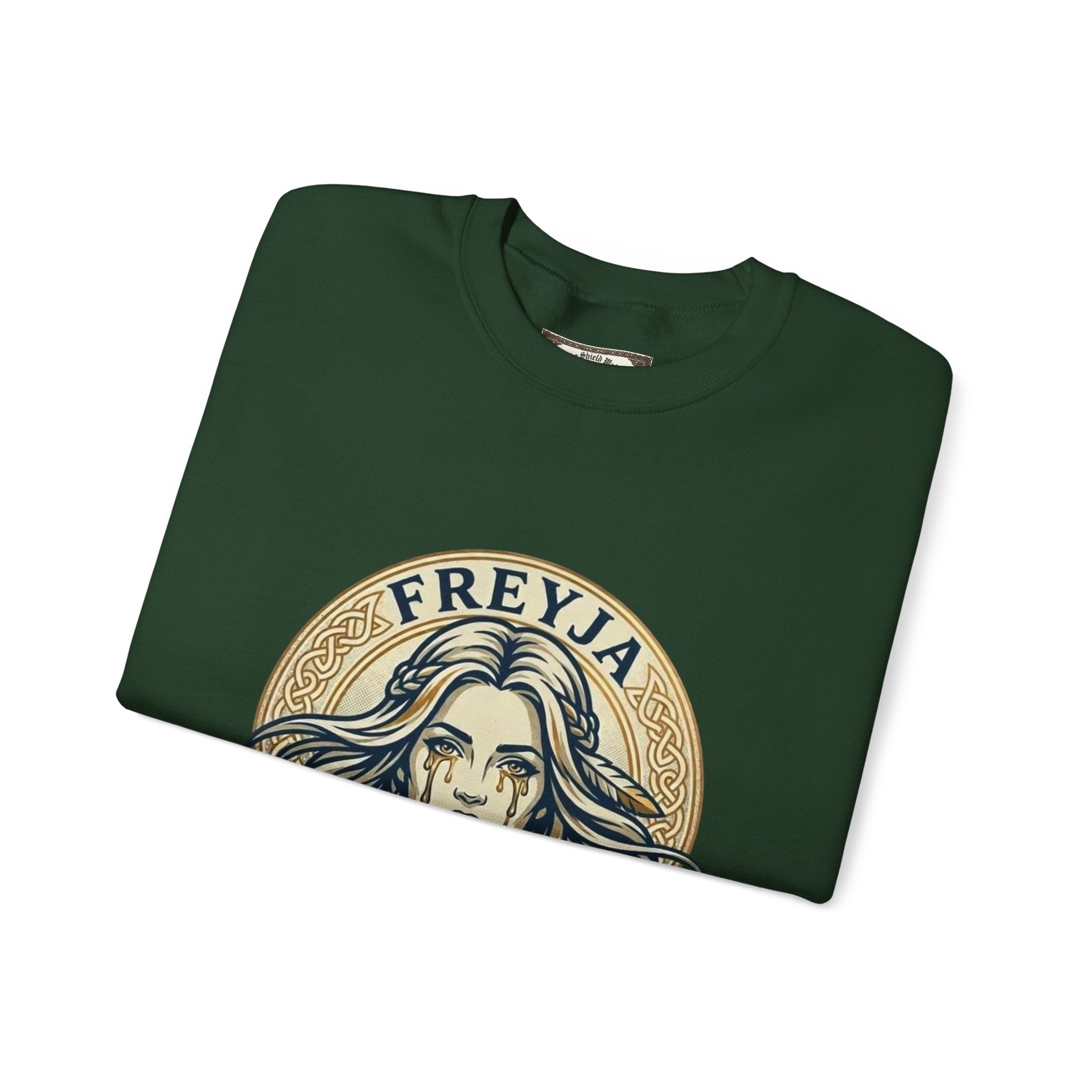 Freyja Tears of Gold Unisex Norse Goddess Sweatshirt – Adult Viking Mythology Top