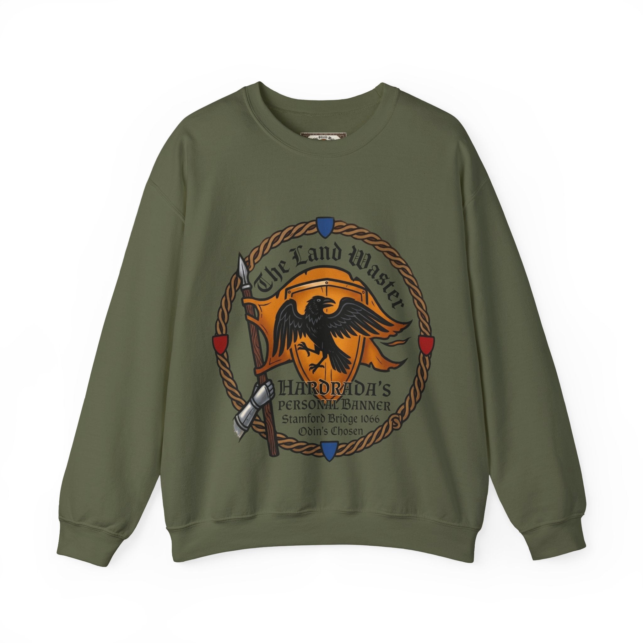 Harald Hardrada 'Land Waster' Unisex Crewneck Sweatshirt | Stamford Bridge 1066 | Viking Heritage