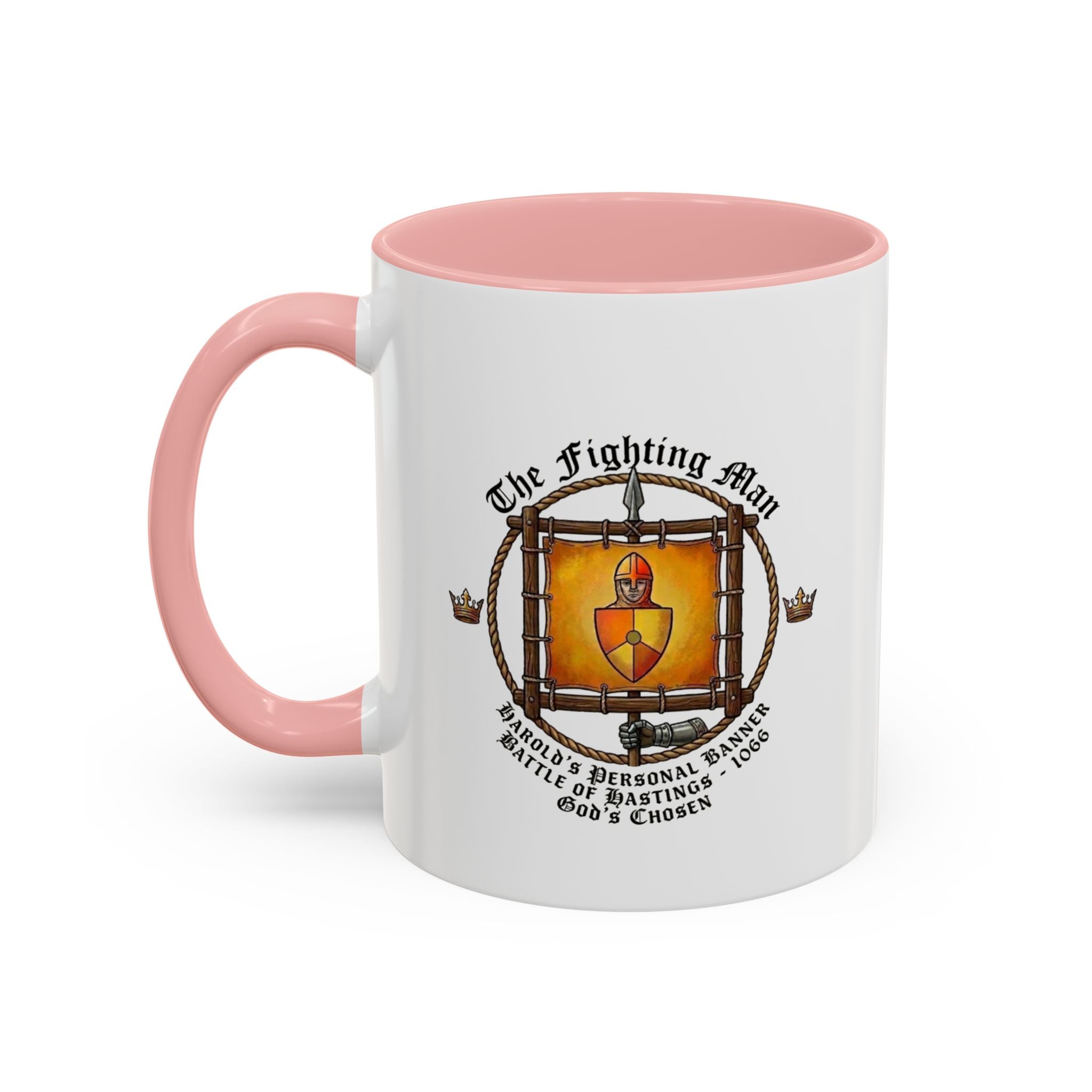 King Harold 'God's Chosen' Fighting Man Banner Coffee Mug | 1066 Battle of Hastings – 11oz