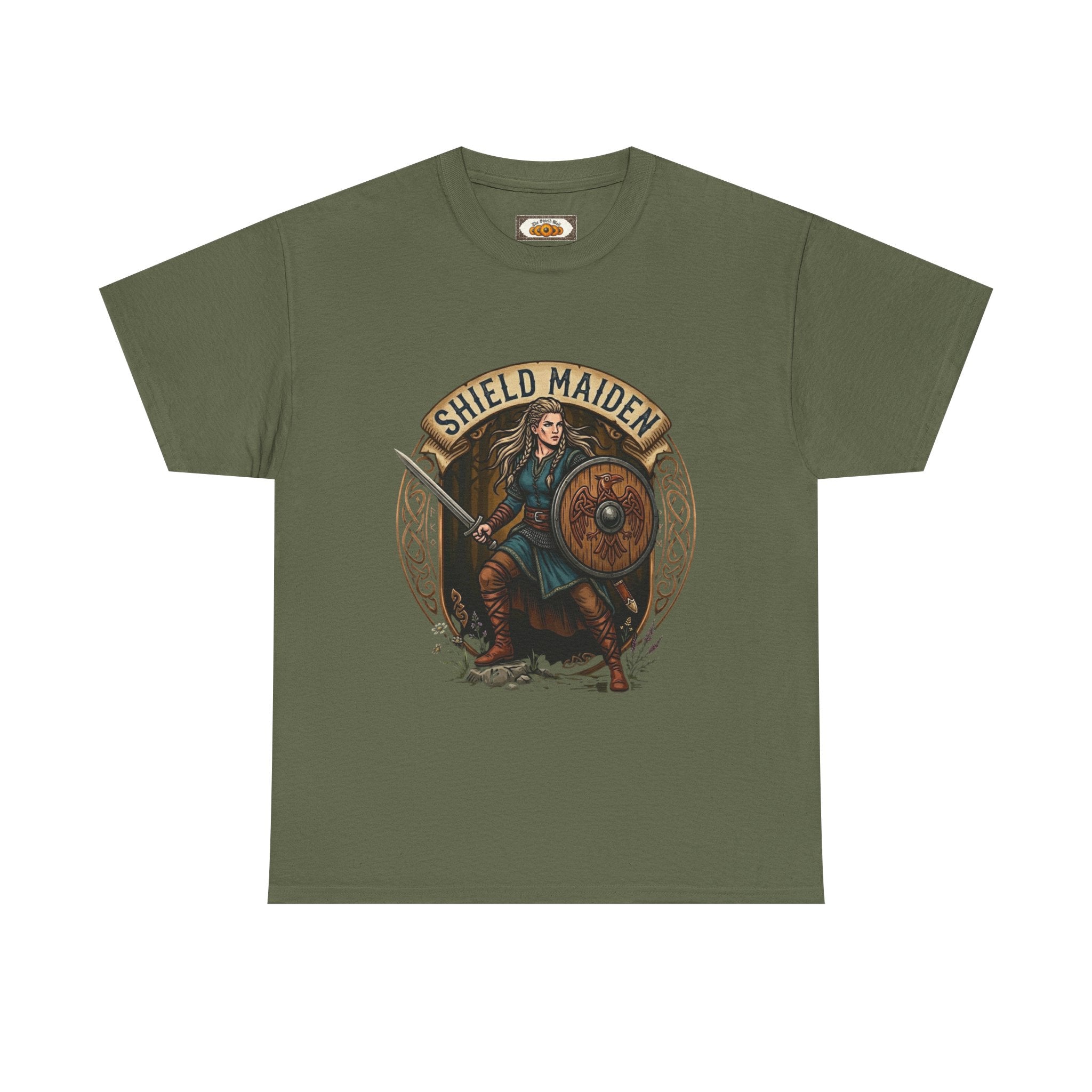 Shield Maiden T-Shirt | Unisex Adult Viking Warrior Tee