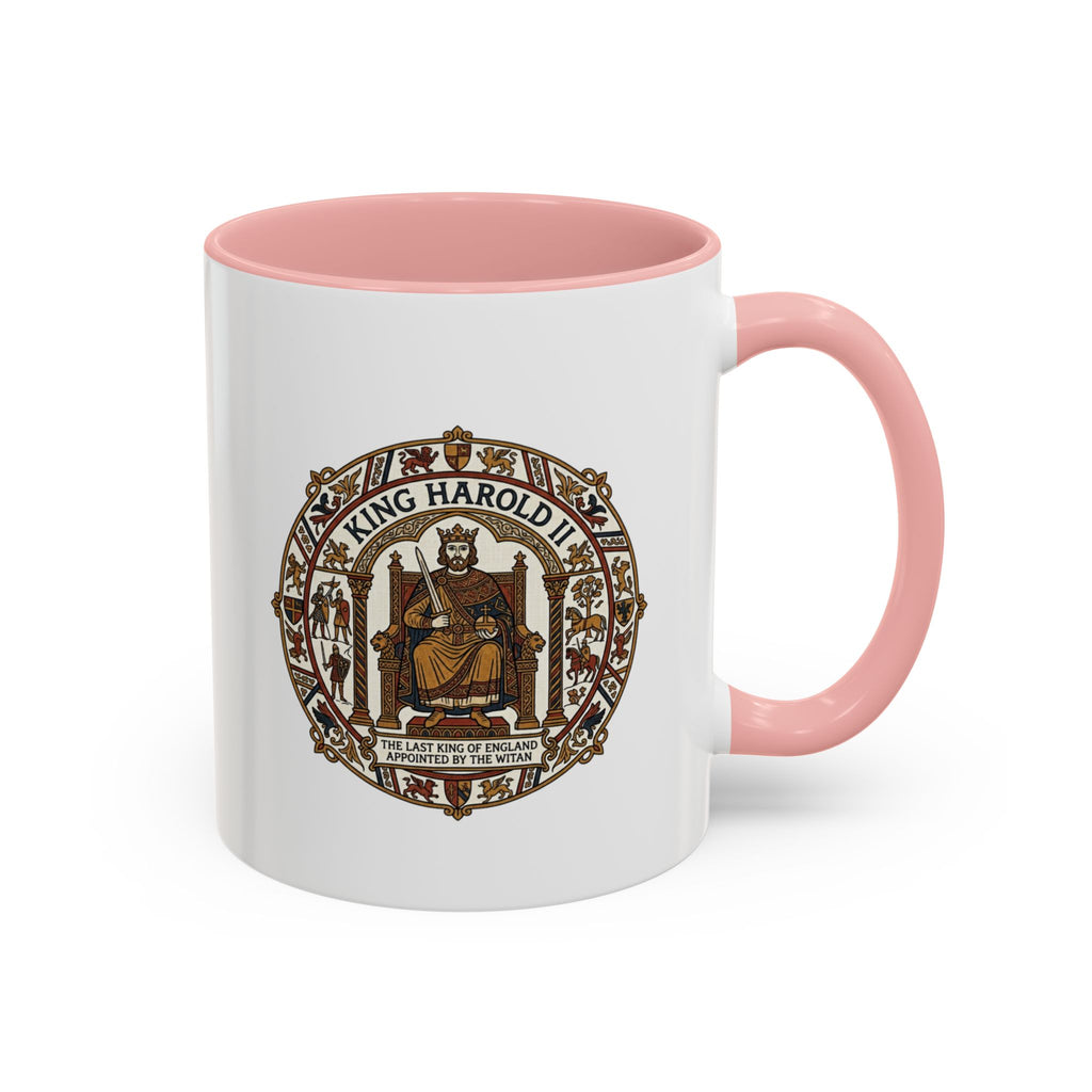 King Harold II Crest Mug — Bayeux Tapestry Medieval Coffee Cup (11oz)
