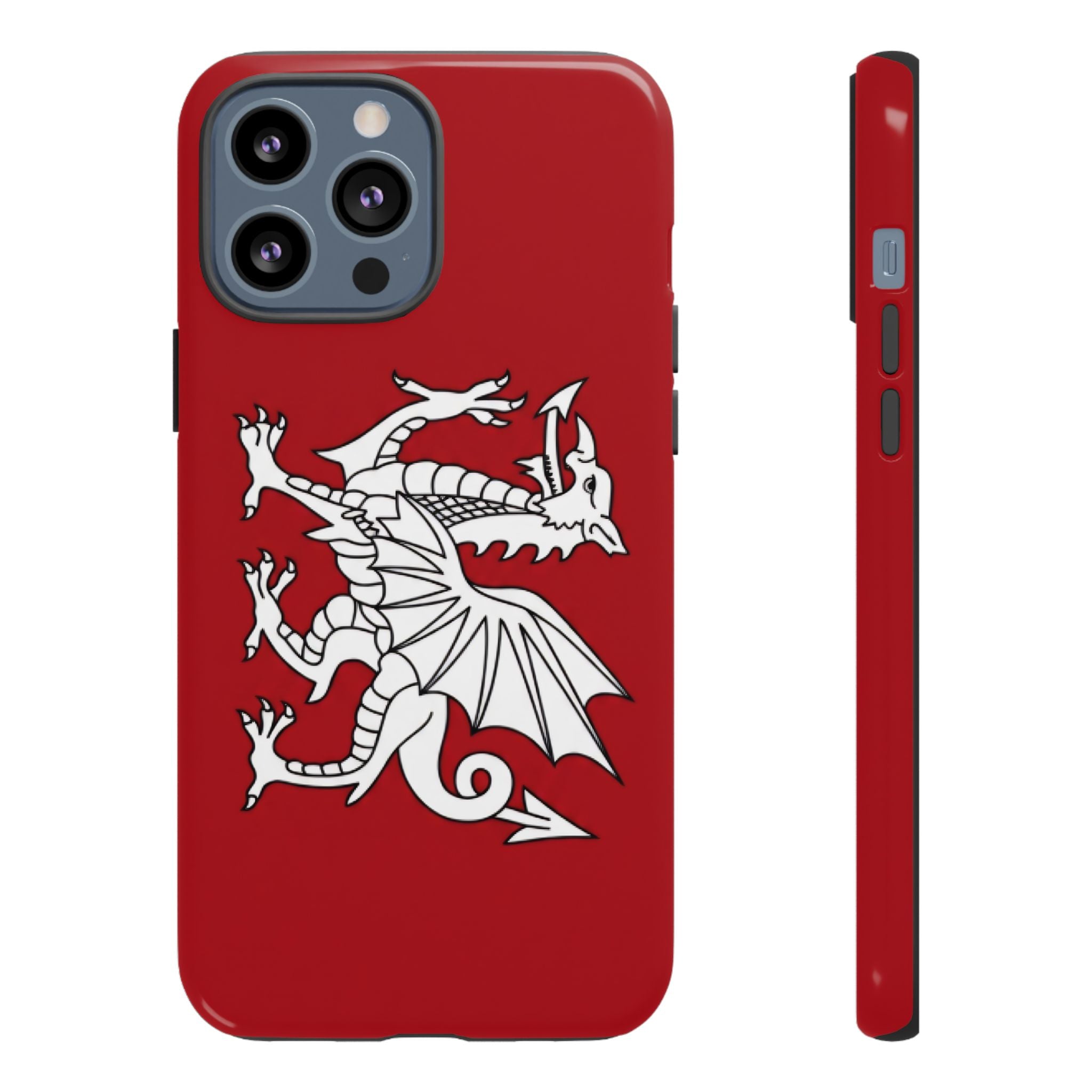 White Wessex Dragon Phone Case — Anglo-Saxon Emblem Phone Cover