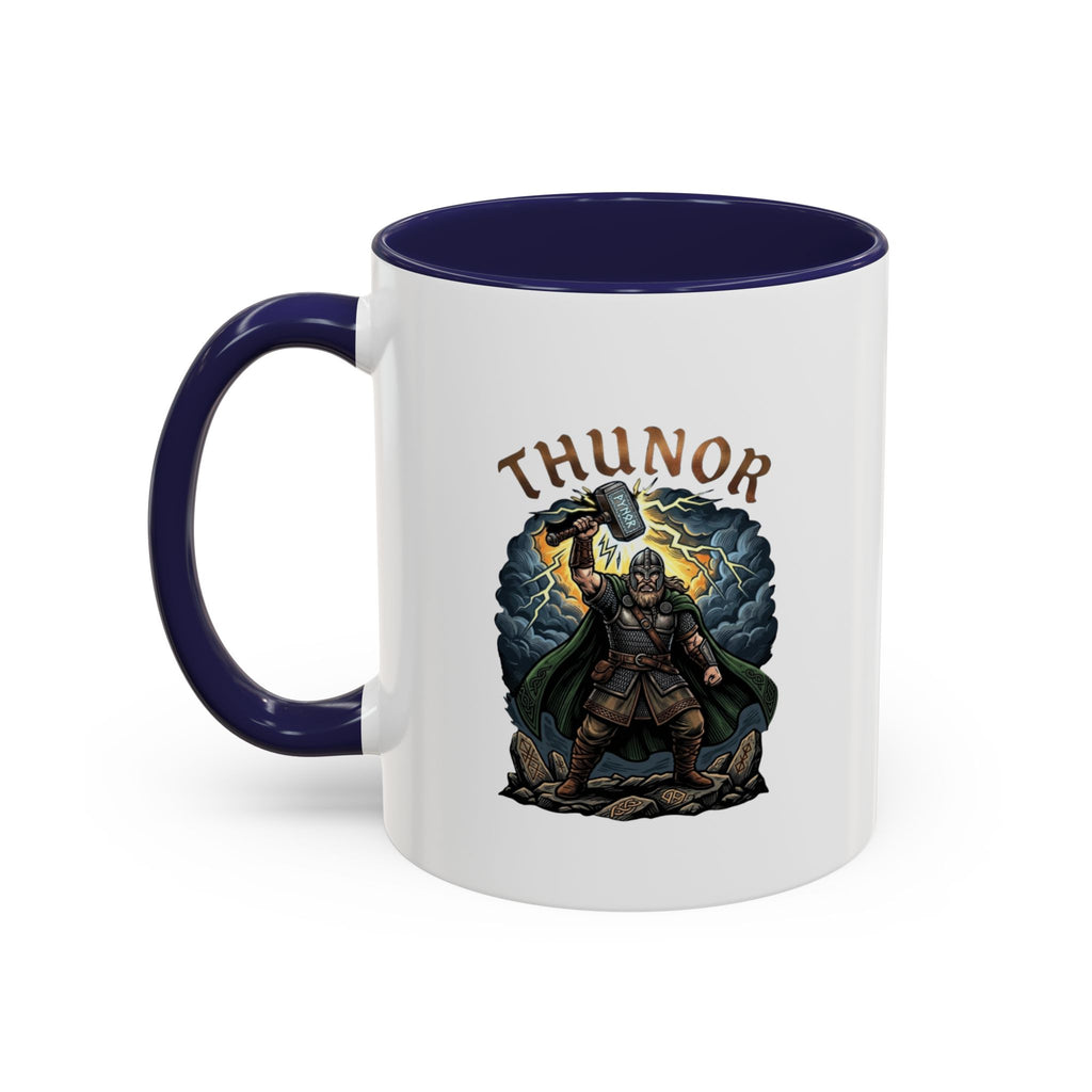 Thunor Hammer Coffee Mug — Anglo-Saxon God of Thunder | 11oz Accent Mug