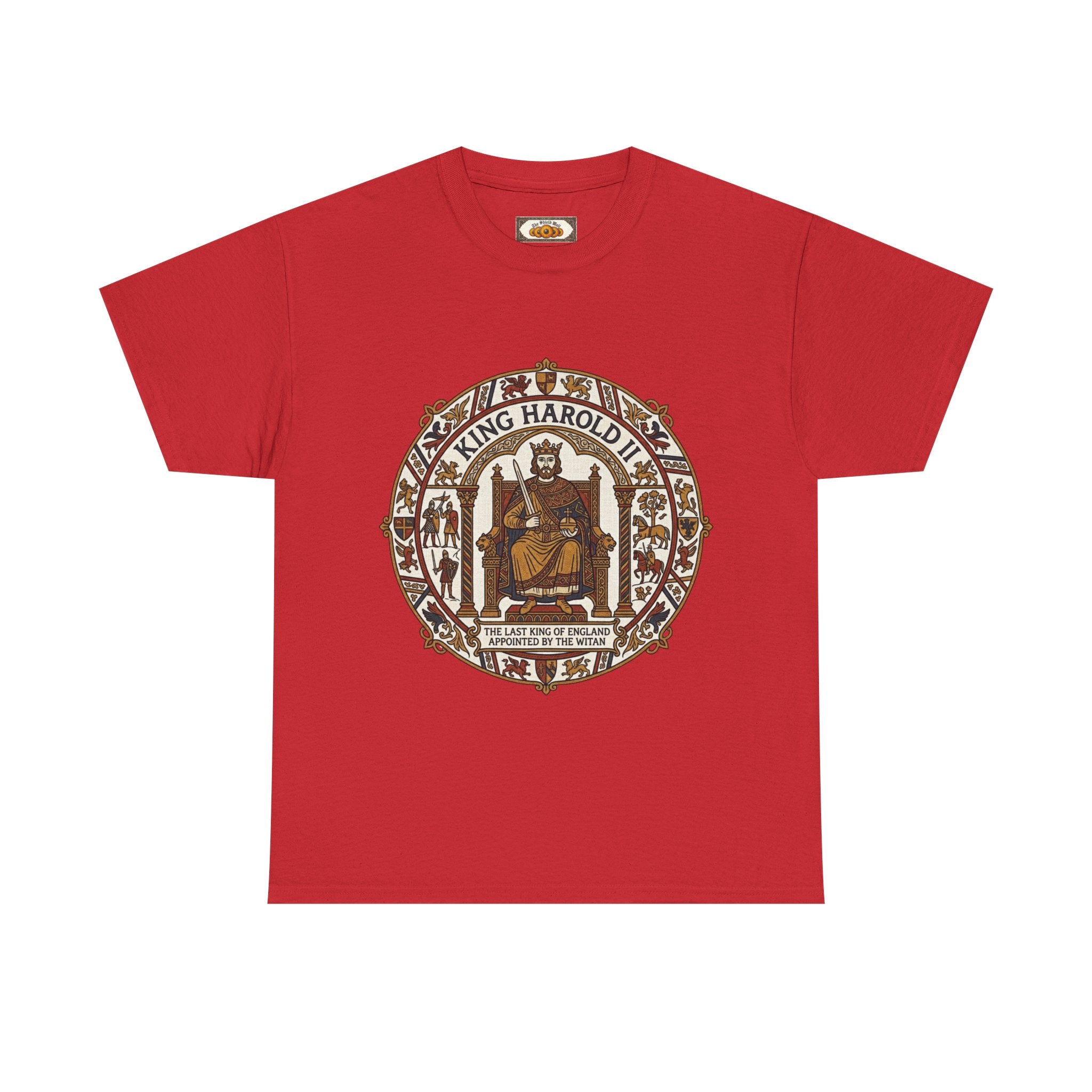 King Harold II T-Shirt | Unisex Adults Viking Anglo-Saxon History Tee | Battle of Hastings 1066