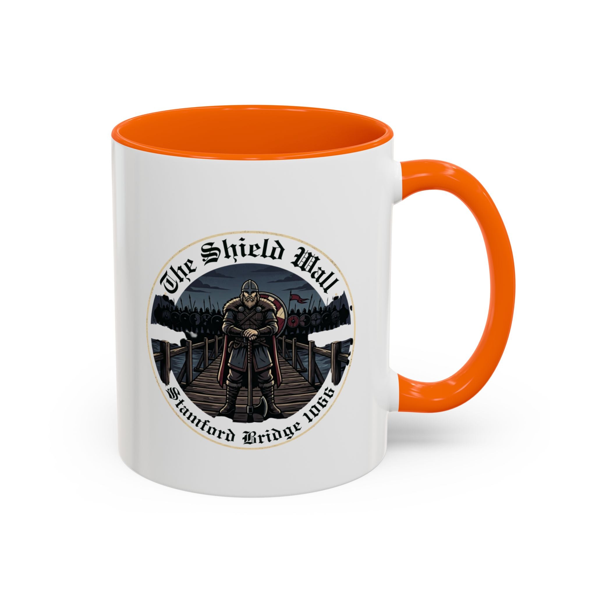 Stamford Bridge 1066 Accent Mug — The Lone Axeman of the Shield Wall