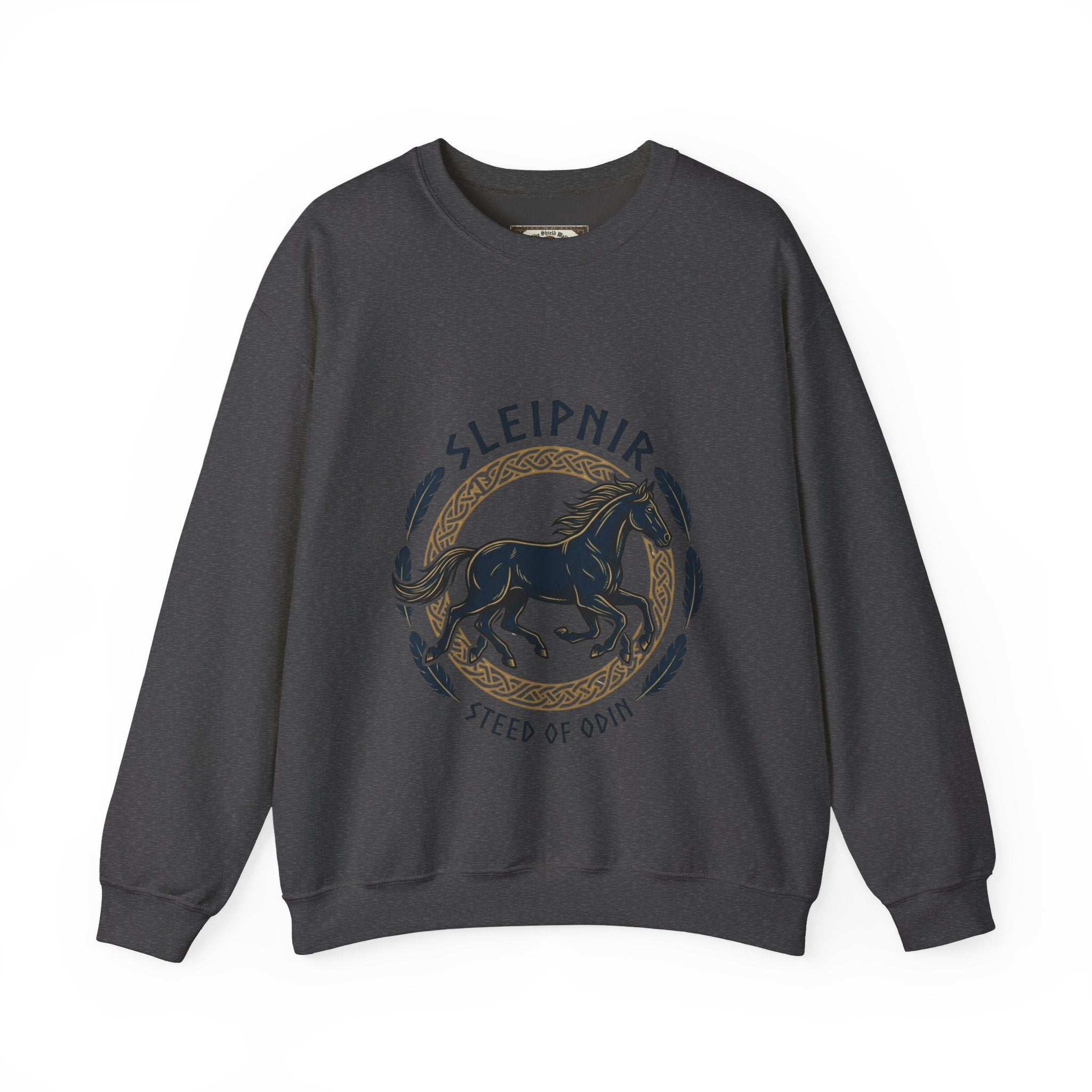 Sleipnir Sweatshirt | Unisex Viking Norse Mythology Crewneck | Wild Hunt Odin's Eight-Legged Horse