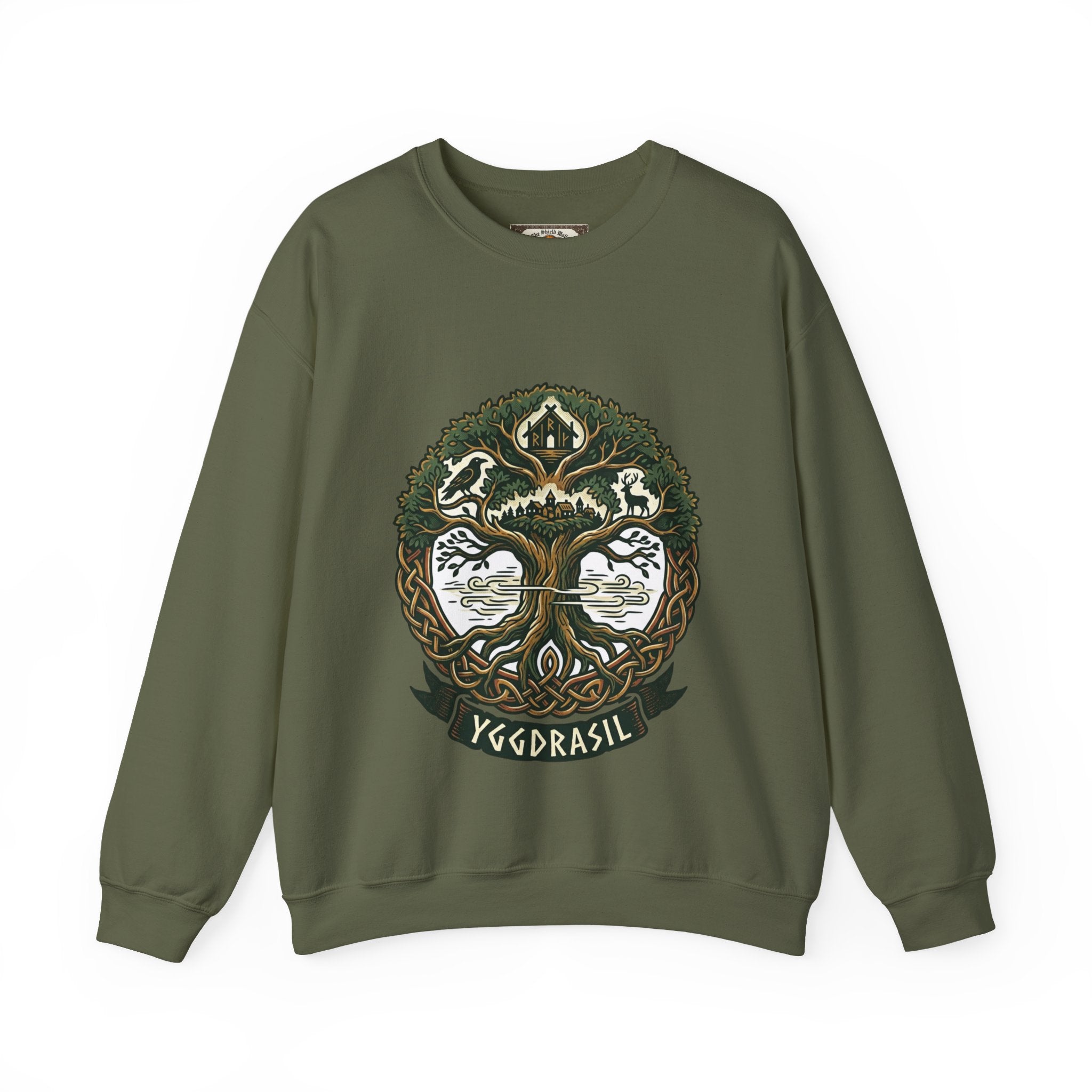 Yggdrasil Norse World Tree Sweatshirt | Unisex Viking Mythology Apparel