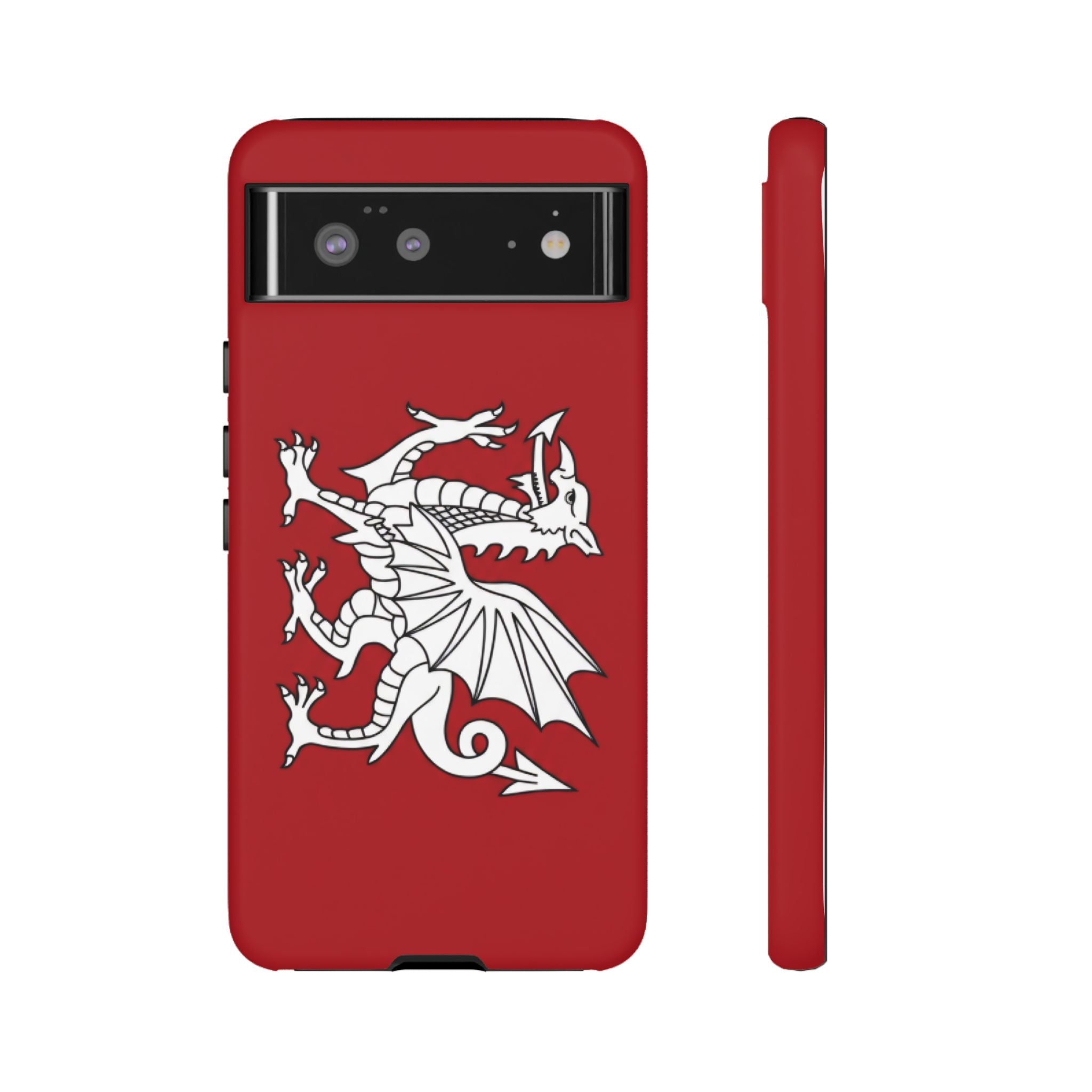 White Wessex Dragon Phone Case — Anglo-Saxon Emblem Phone Cover