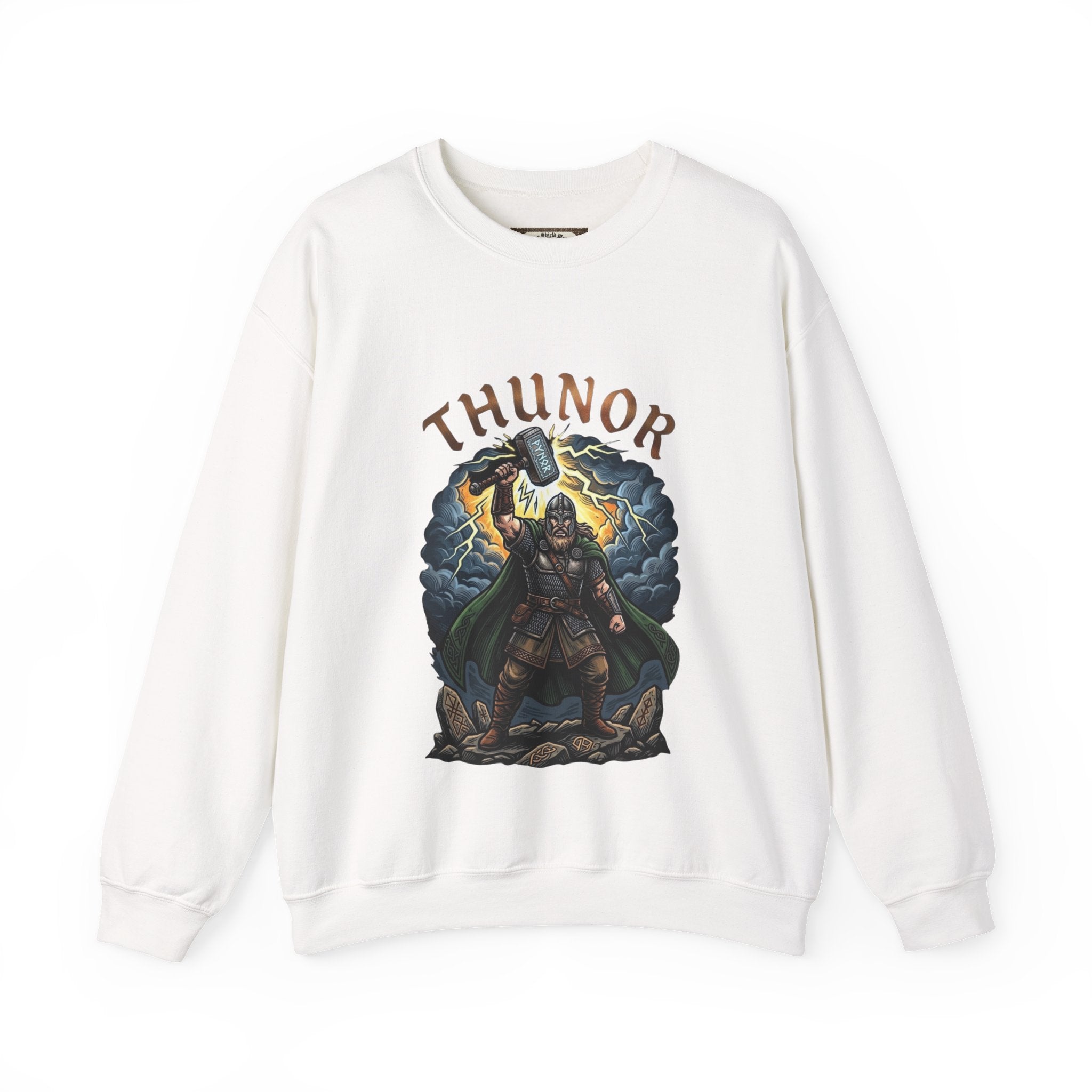 Thunor God of Thunder Sweatshirt — Anglo‑Saxon Mythology Crewneck