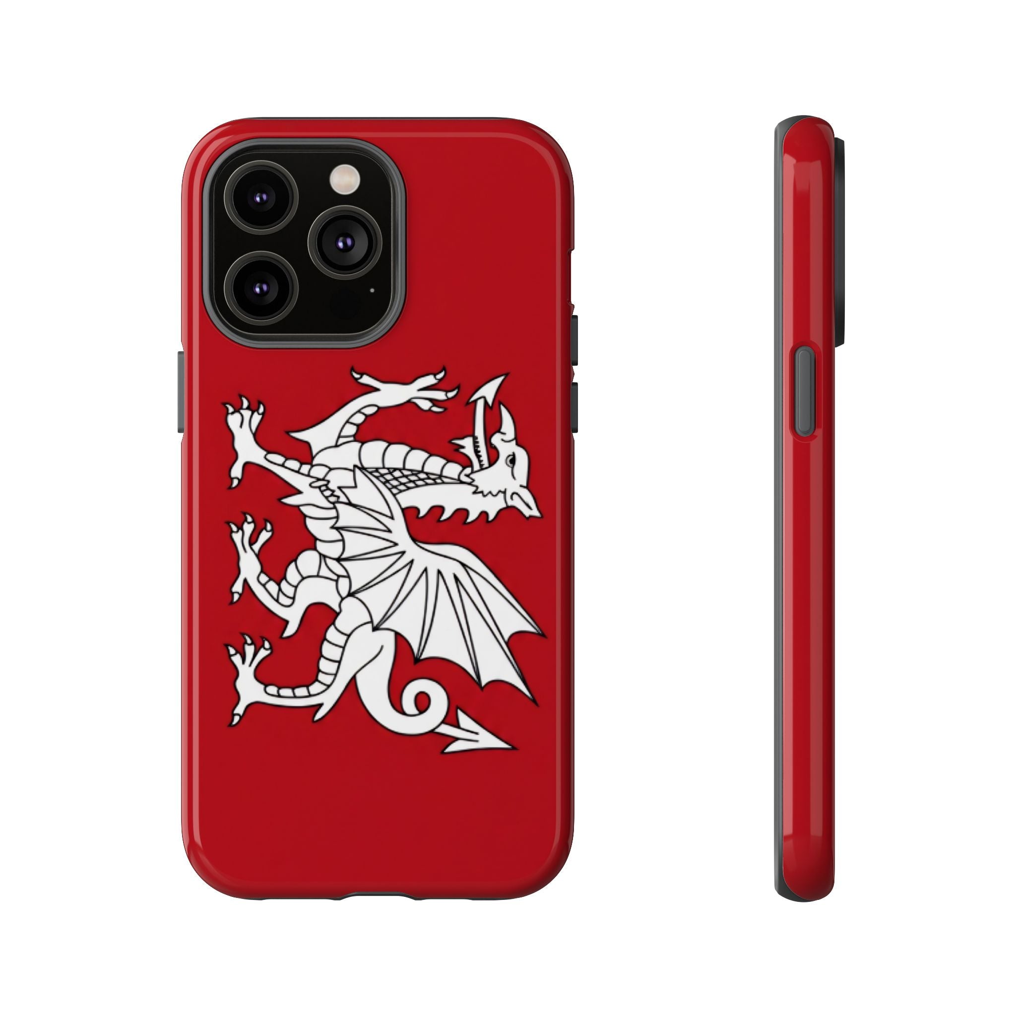 White Wessex Dragon Phone Case — Anglo-Saxon Emblem Phone Cover