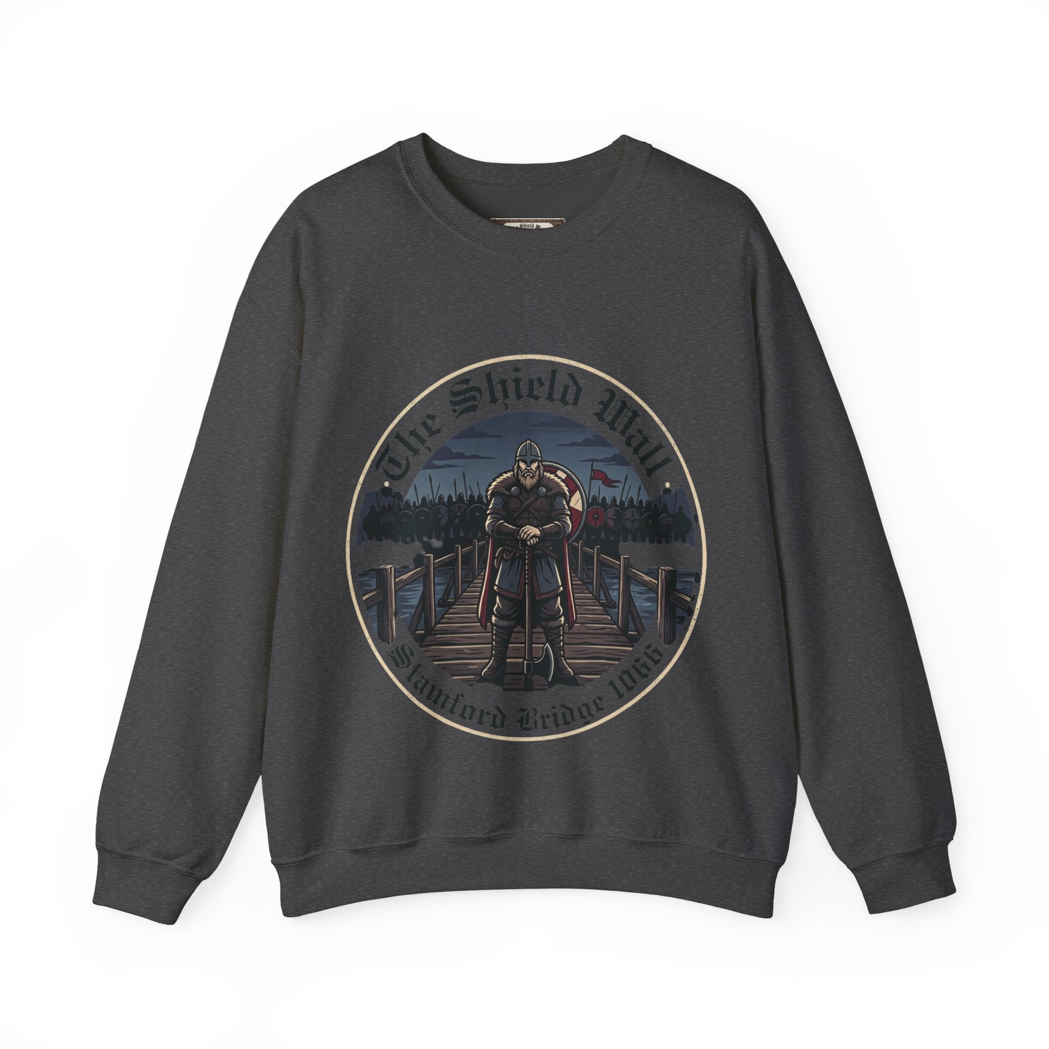 Viking Shield Wall Crewneck Sweatshirt | Unisex Adults | Stamford Bridge 1066