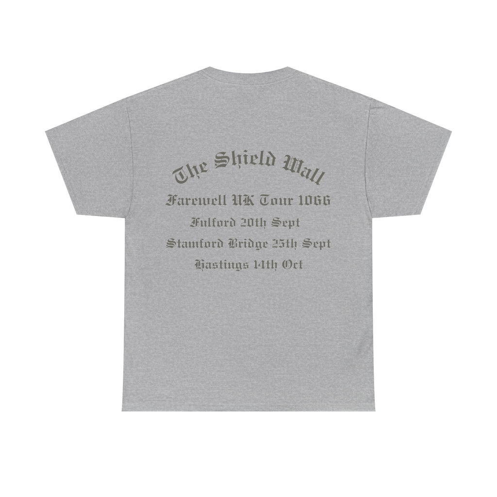 1066 Shield Wall Farewell Tour T-Shirt — Battle of Hastings, Stamford Bridge & Fulford
