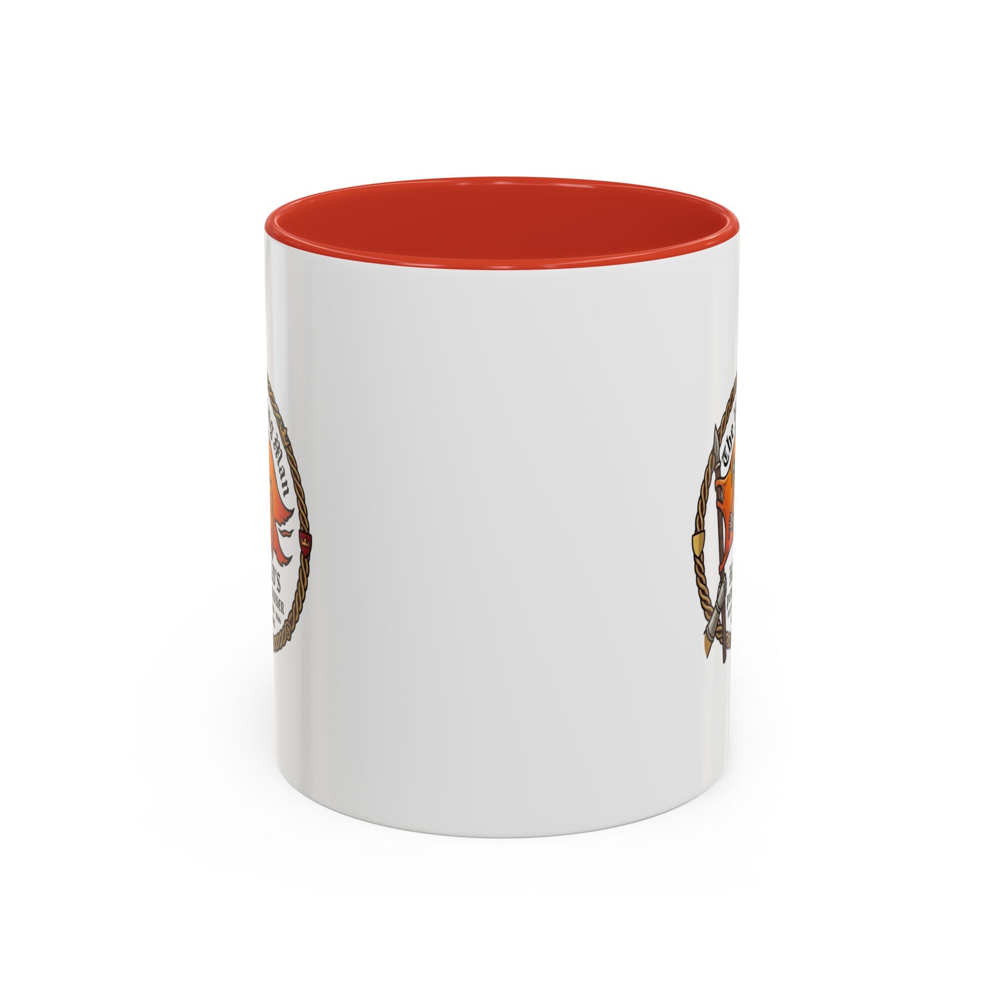 King Harold The Fighting Man Axe Banner Accent Coffee Mug — 11/15oz Last Anglo Saxon King