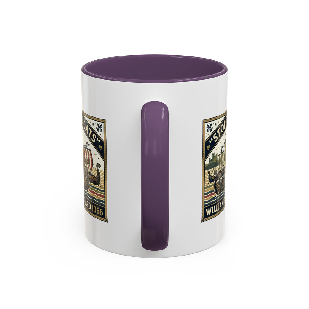 "Stop the Boats" Norman Protest Accent Coffee Mug — William the Bastard 1066 — 11oz