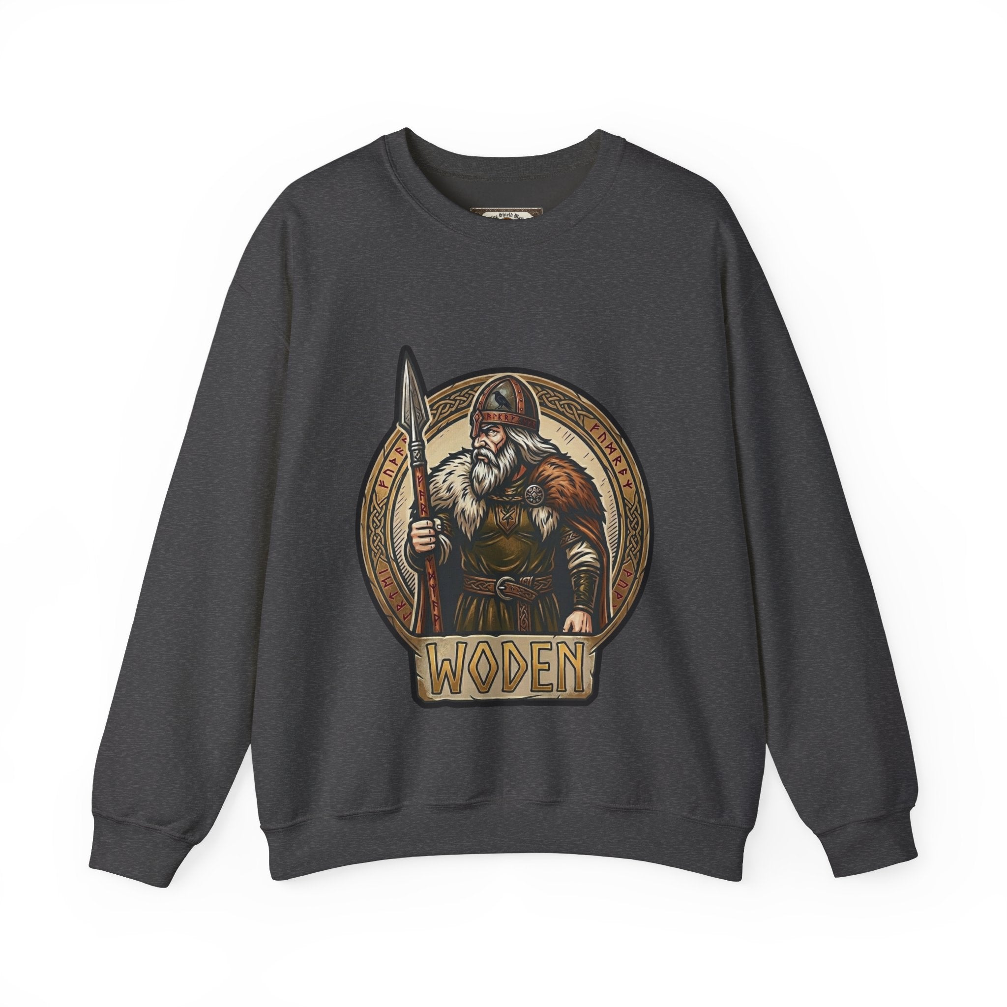 Woden Crewneck Sweatshirt | Unisex Anglo-Saxon Odin Mythology Sweater