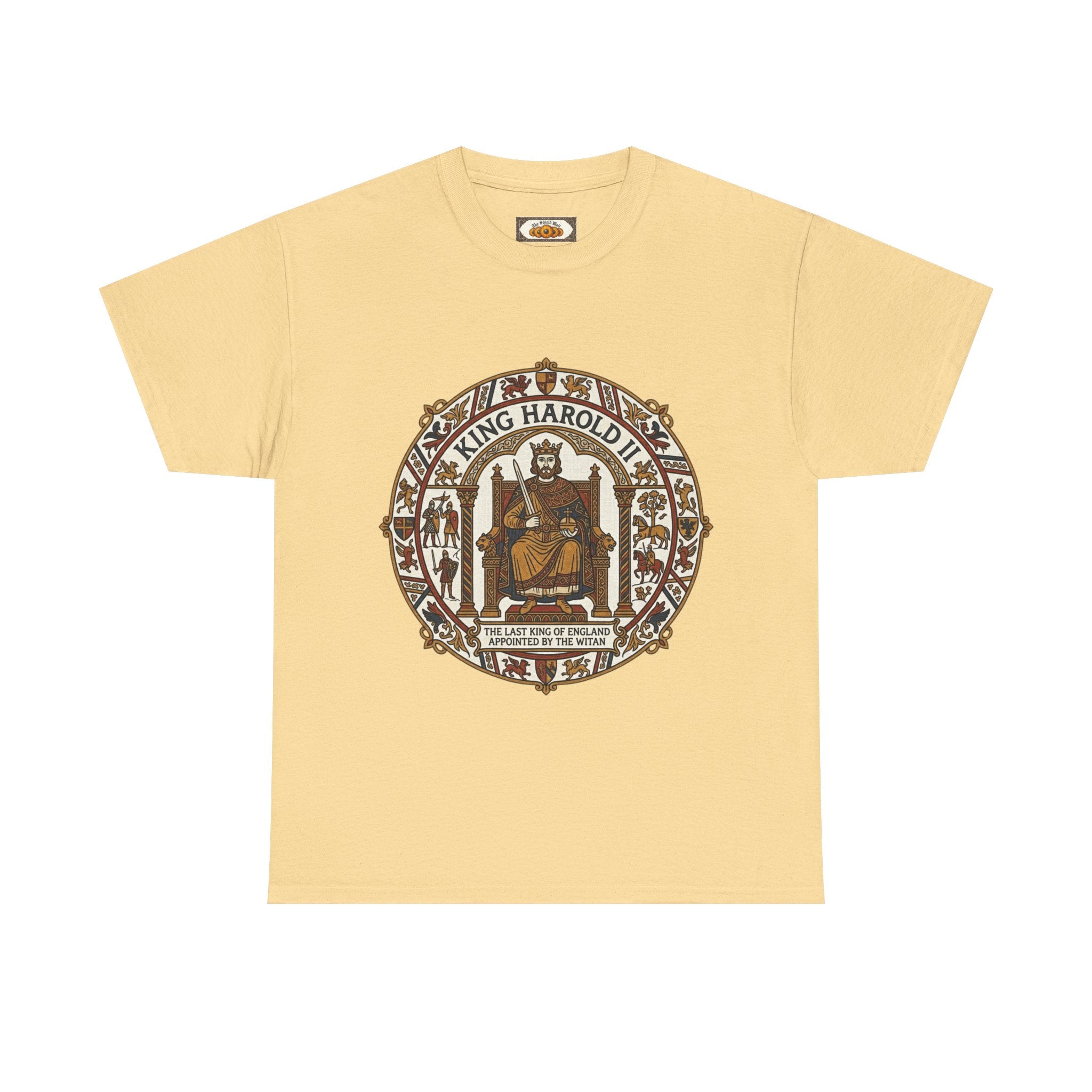 King Harold II T-Shirt | Unisex Adults Viking Anglo-Saxon History Tee | Battle of Hastings 1066
