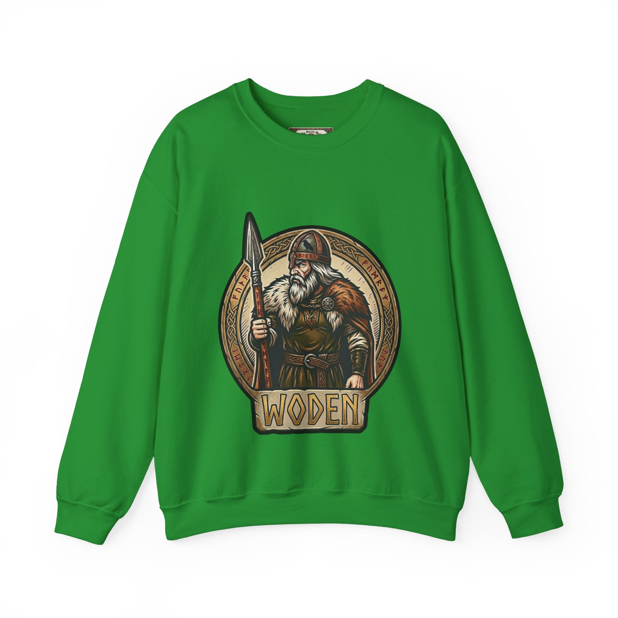 Woden Crewneck Sweatshirt | Unisex Anglo-Saxon Odin Mythology Sweater