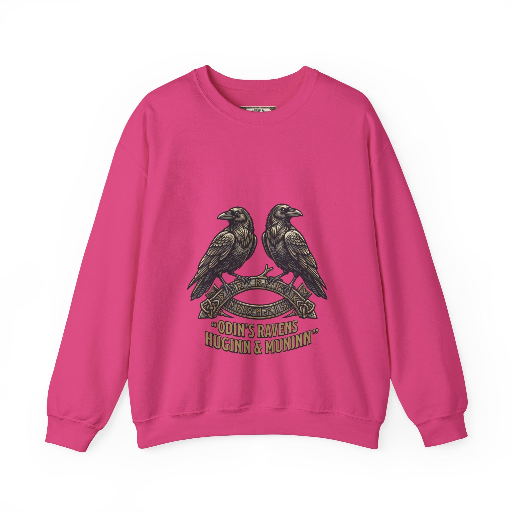Odin's Ravens Huginn & Muninn Unisex Crewneck Sweatshirt — Norse Mythology Gift