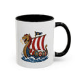 Dragonship Accent Mug — Caricature Viking Drakkar | Heritage Gift