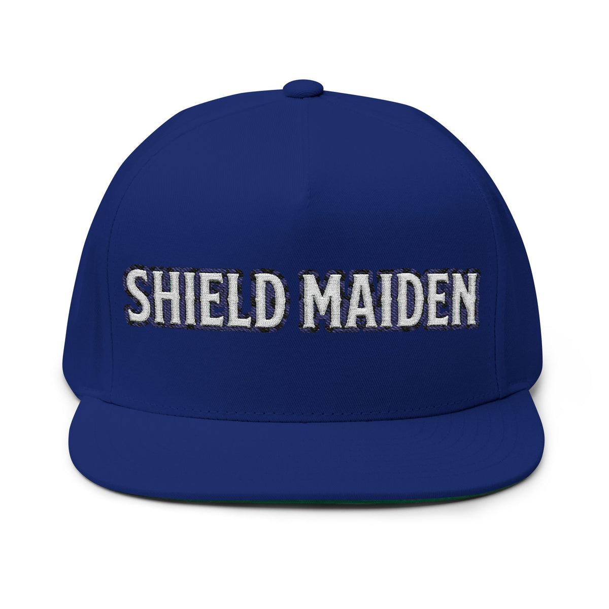 Shield Maiden Embroidered Flat Bill Cap — Norse Heritage Snapback | Heritage Clothing