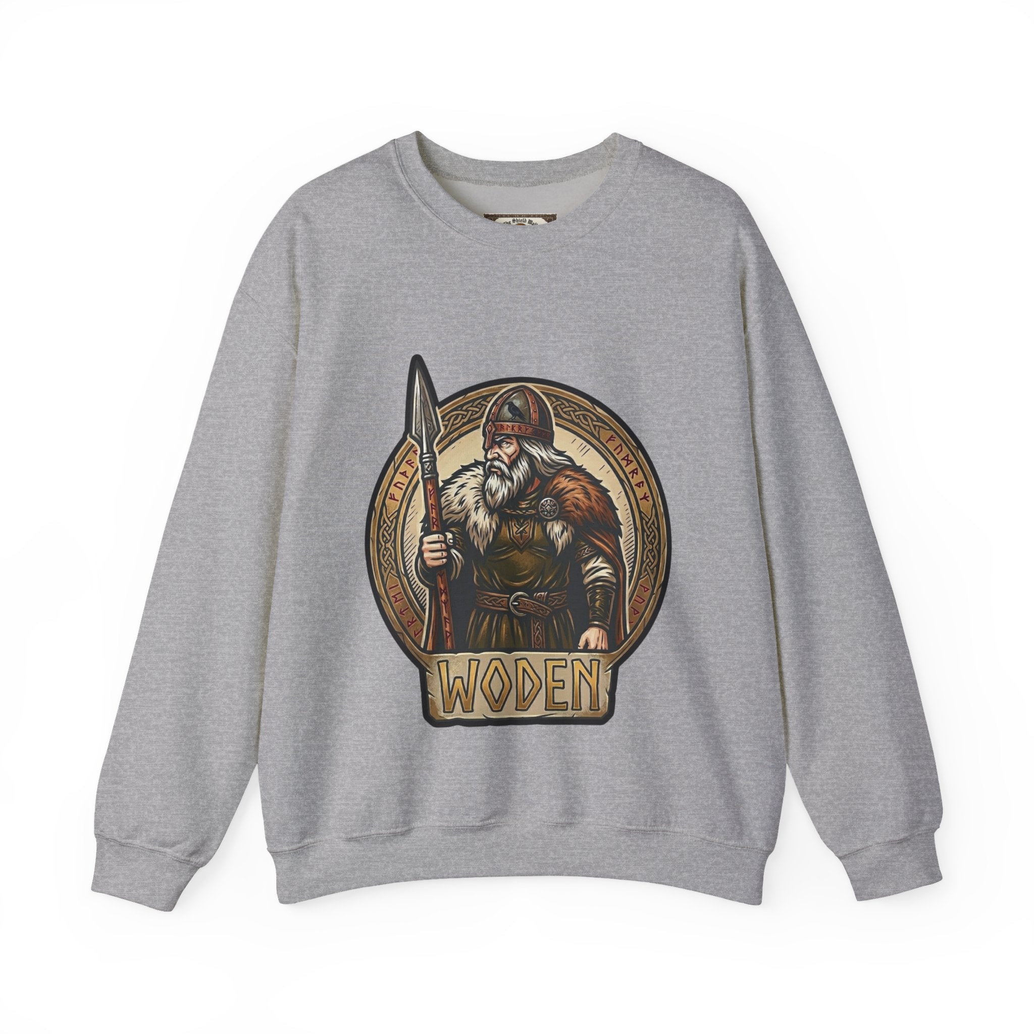Woden Crewneck Sweatshirt | Unisex Anglo-Saxon Odin Mythology Sweater