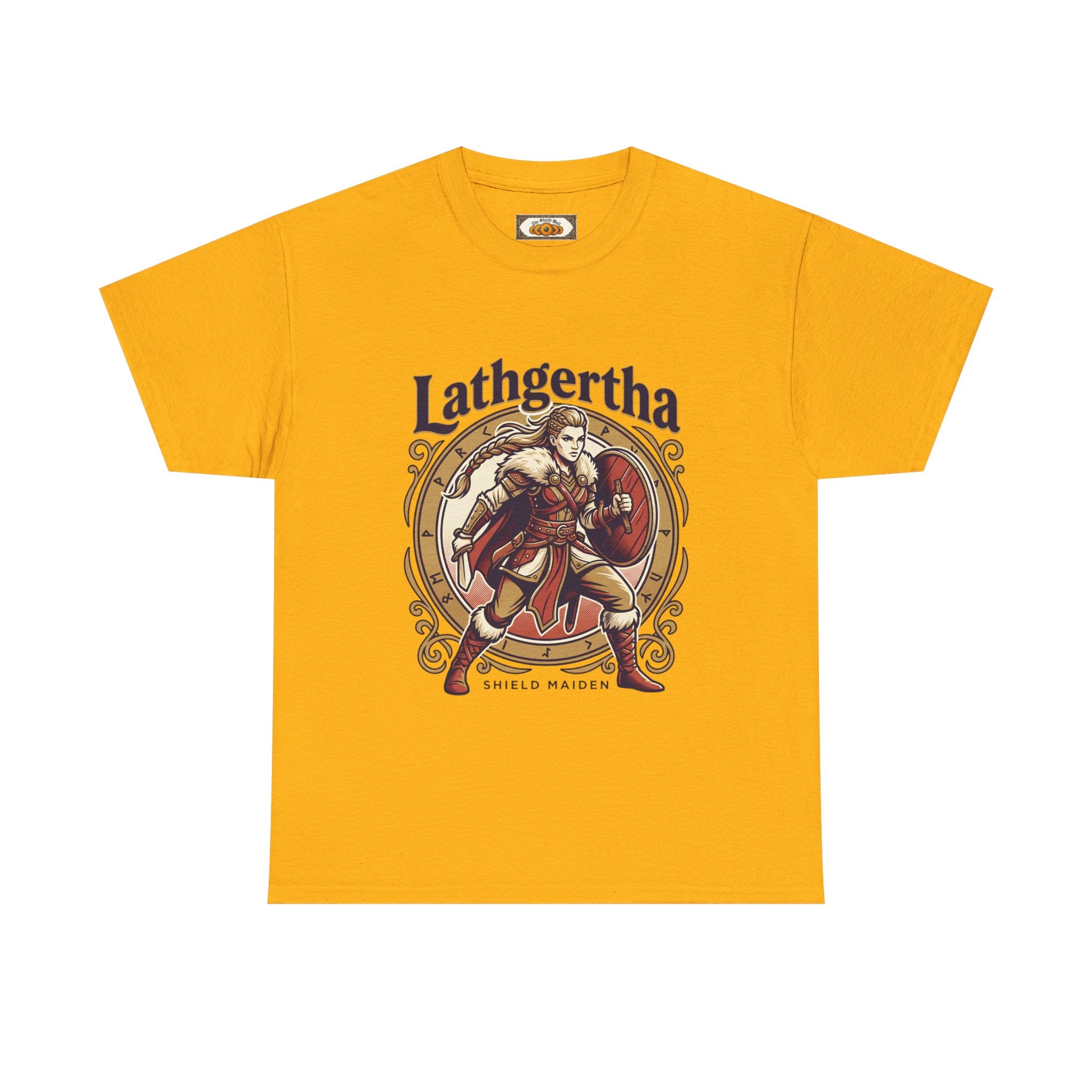 Shield Maiden T-Shirt | Lathgertha Viking Art | Unisex Adult Tee
